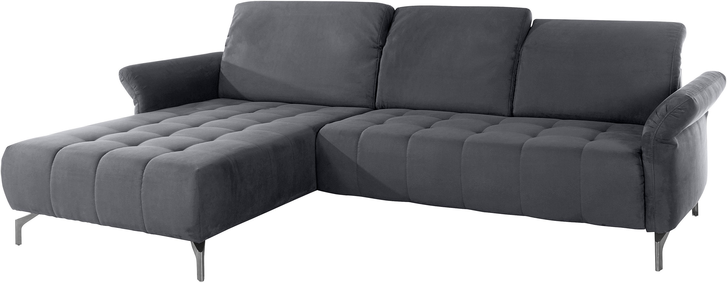 INOSIGN Ecksofa »Fresh L-Form«, Federkern, wahlweise Kopfteilverstellung und motorischer Vorziehsitz