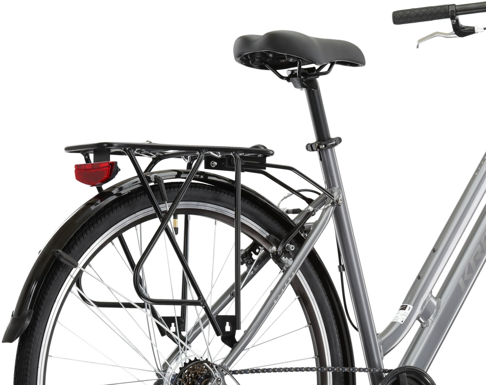Kross Cityrad »KROSS Citybike Sentio 1.0 grau 6 Gänge«, 6 Gang, Shimano, TOURNEY TZ500 Schaltwerk, Kettenschaltung