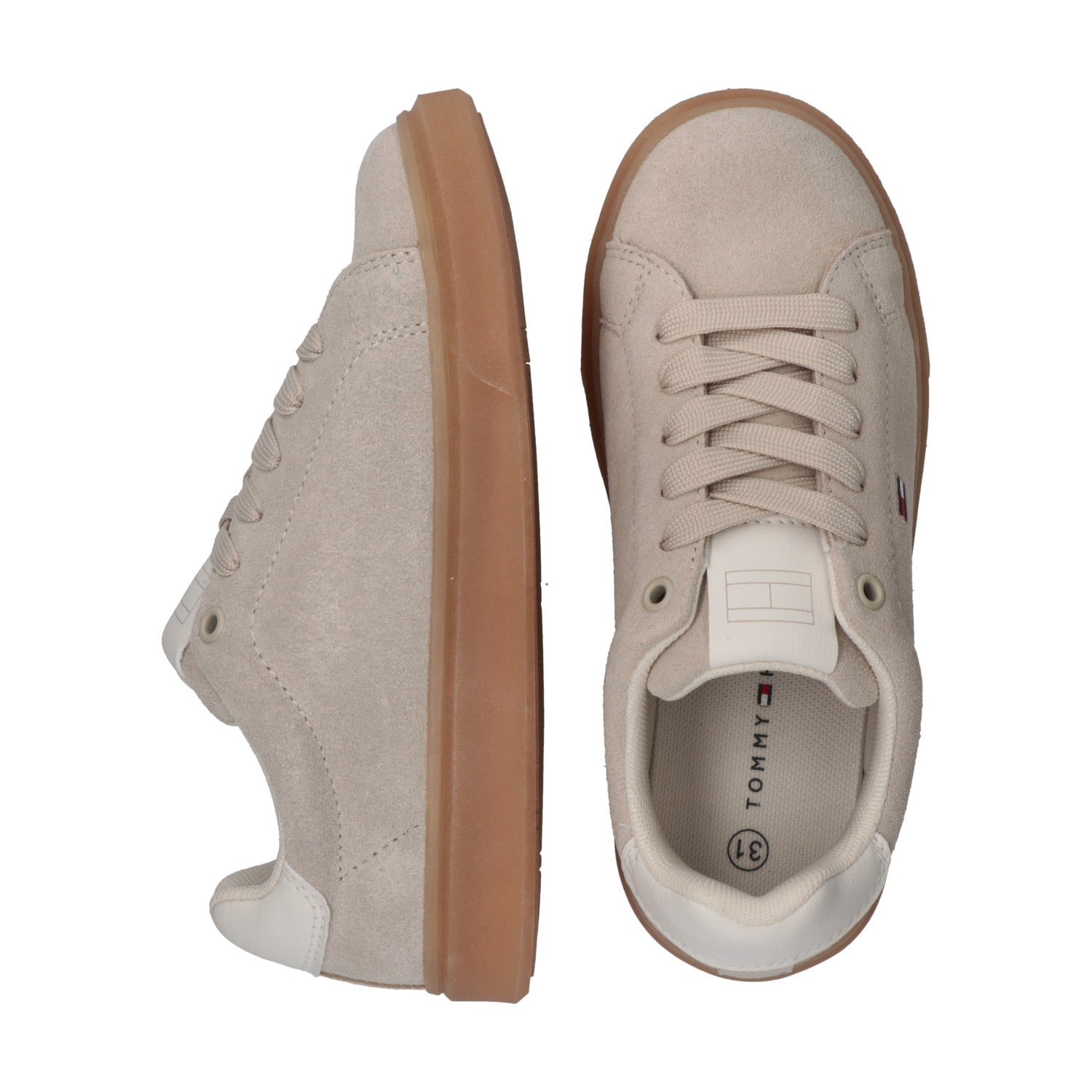 Tommy Hilfiger Sneaker  Retro Sneaker, Schnürschuh, Halbschuh mit steitlicher Logostickerei