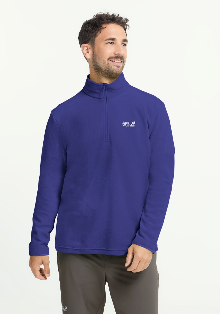 Jack Wolfskin Fleecepullover "TAUNUS 100 HZ M", mit Reißverschluss, wasserabweisend, windabweisend, atmungsaktiv