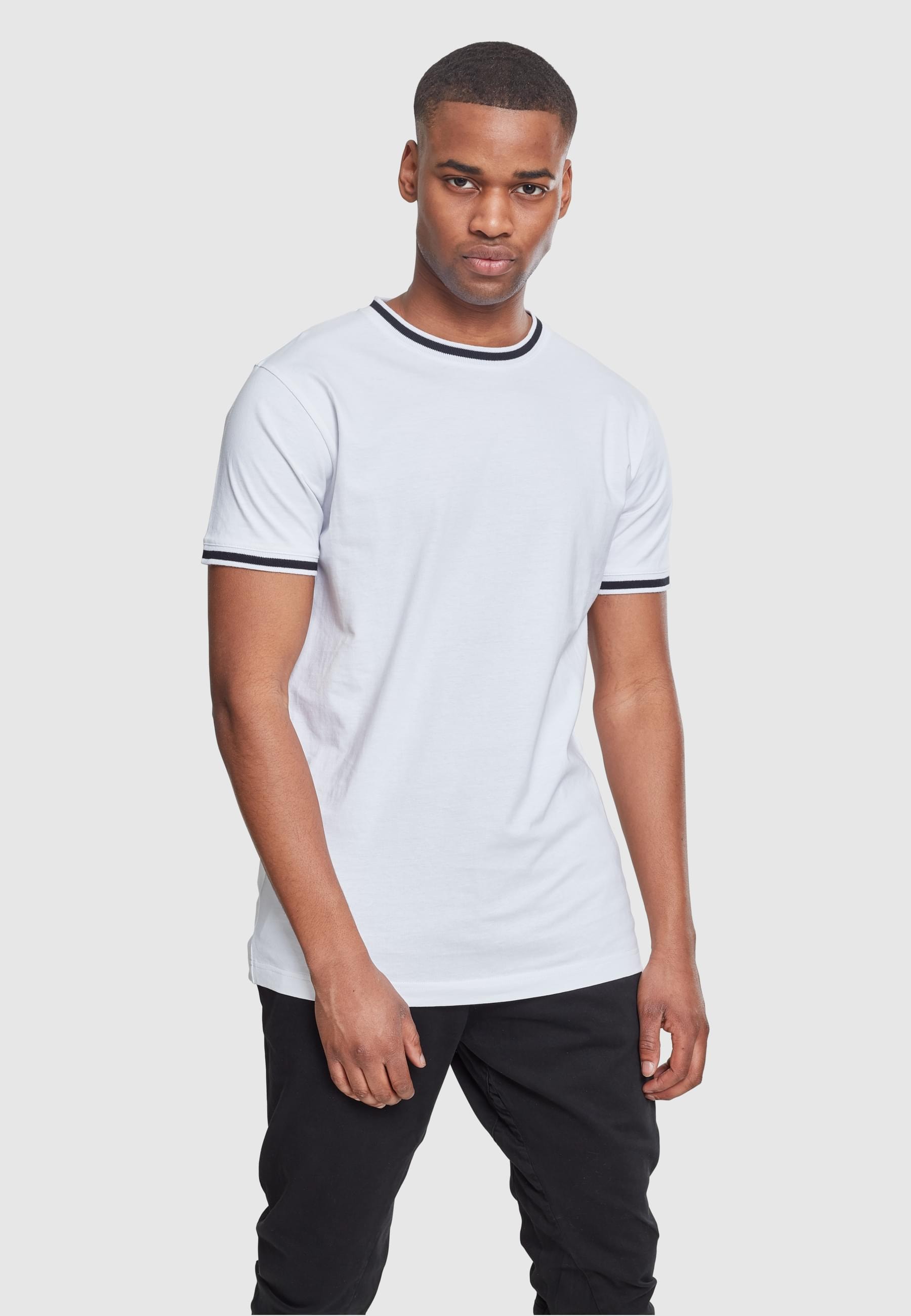 URBAN CLASSICS T-Shirt »Urban Classics Herren College Tee«, (1 tlg.)