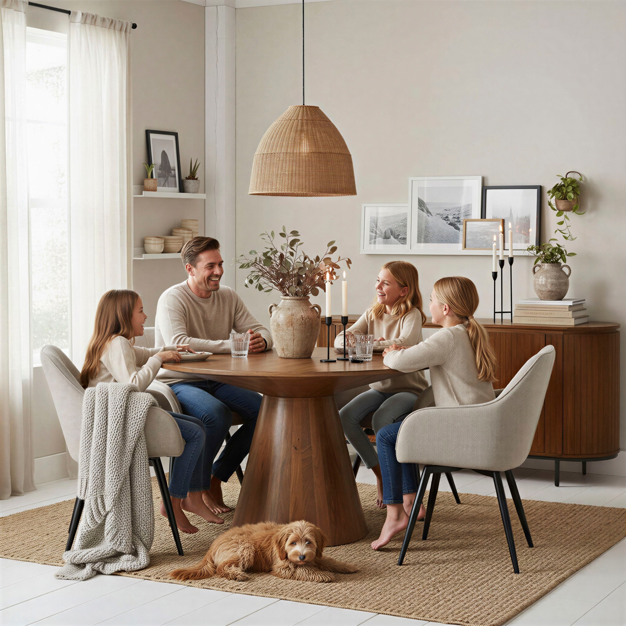 SIT Esstisch »MANGO NATURAL« mit rundem Sockelfuß