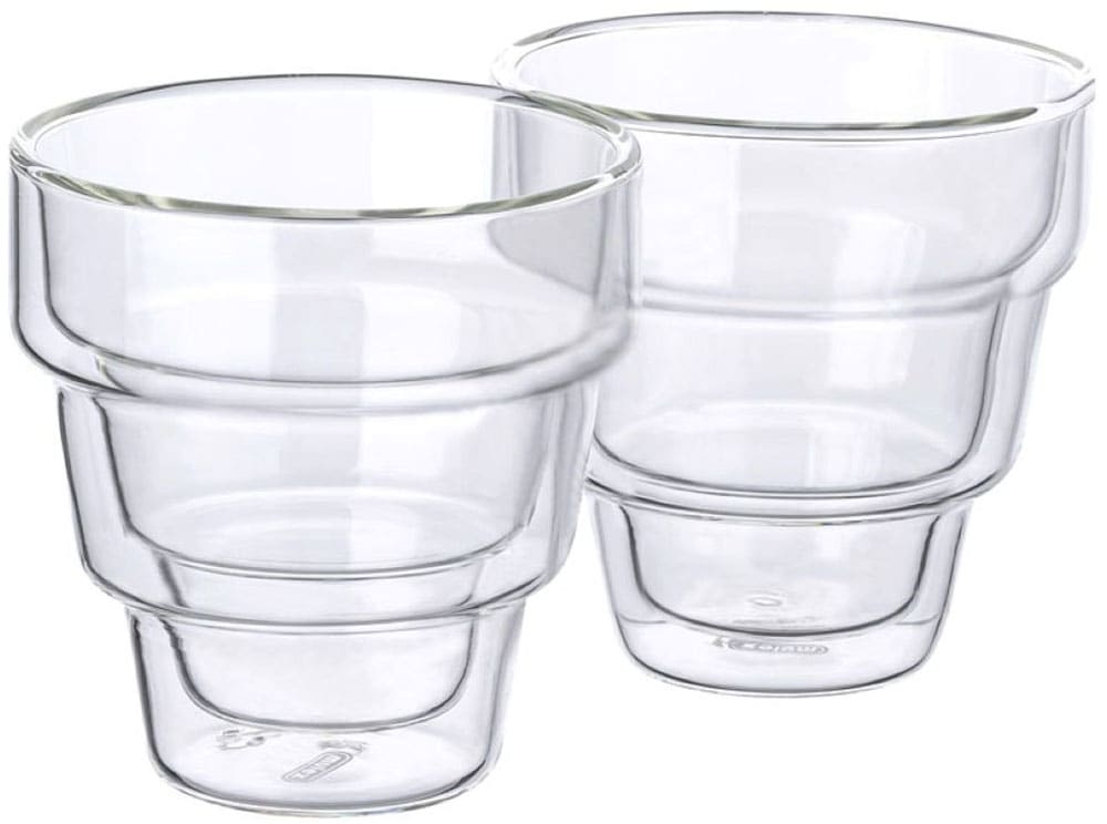 Mulex Latte-Macchiato-Glas "Mulex Gläser Set Phoenix" doppelwandiges Trinkglas f. Kaffee, Cappuccino, Latte Macchiatto, 2tlg
