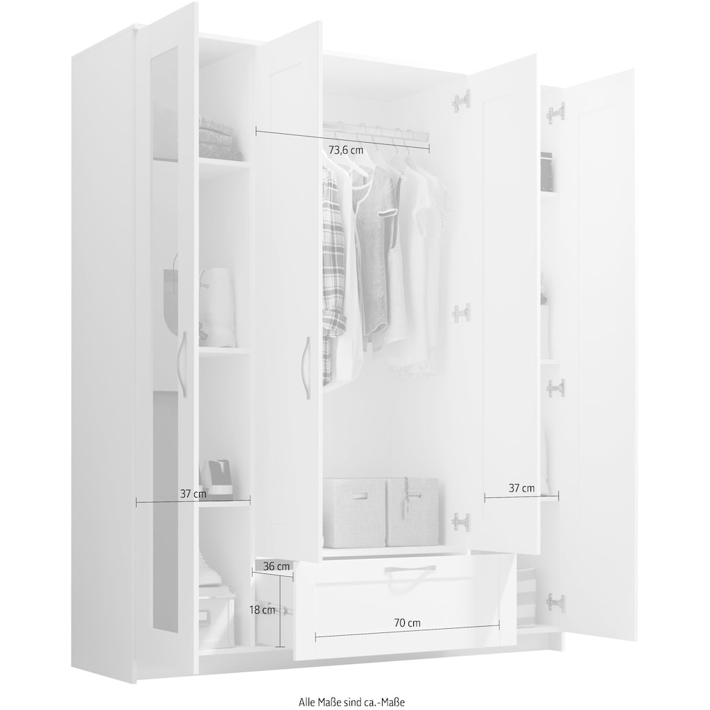 Schlafkontor Drehtürenschrank »Salias«