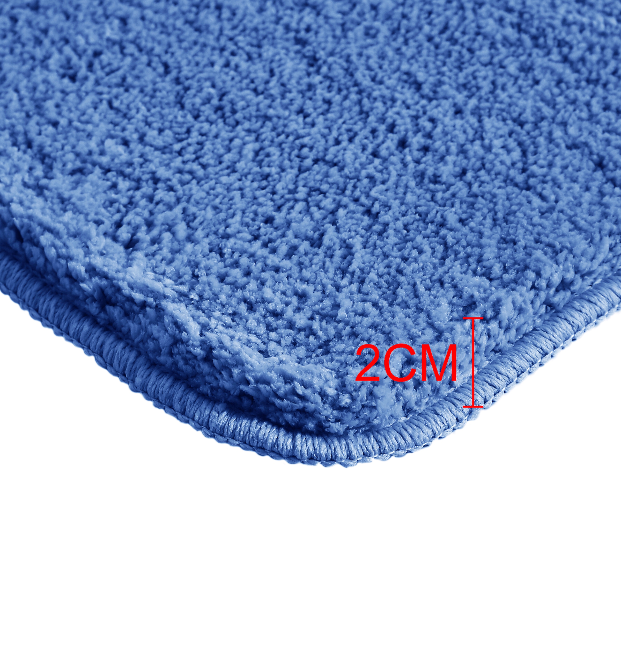 my home Badematte »Inga, Badezimmer Teppich, Badvorleger«, rutschhemmend beschichtet, schnell trocknend-strapazierfähig-fußbodenheizungsgeeignet, Badteppich, unifarben, weich, als halbrund und rechteckig erhältlich