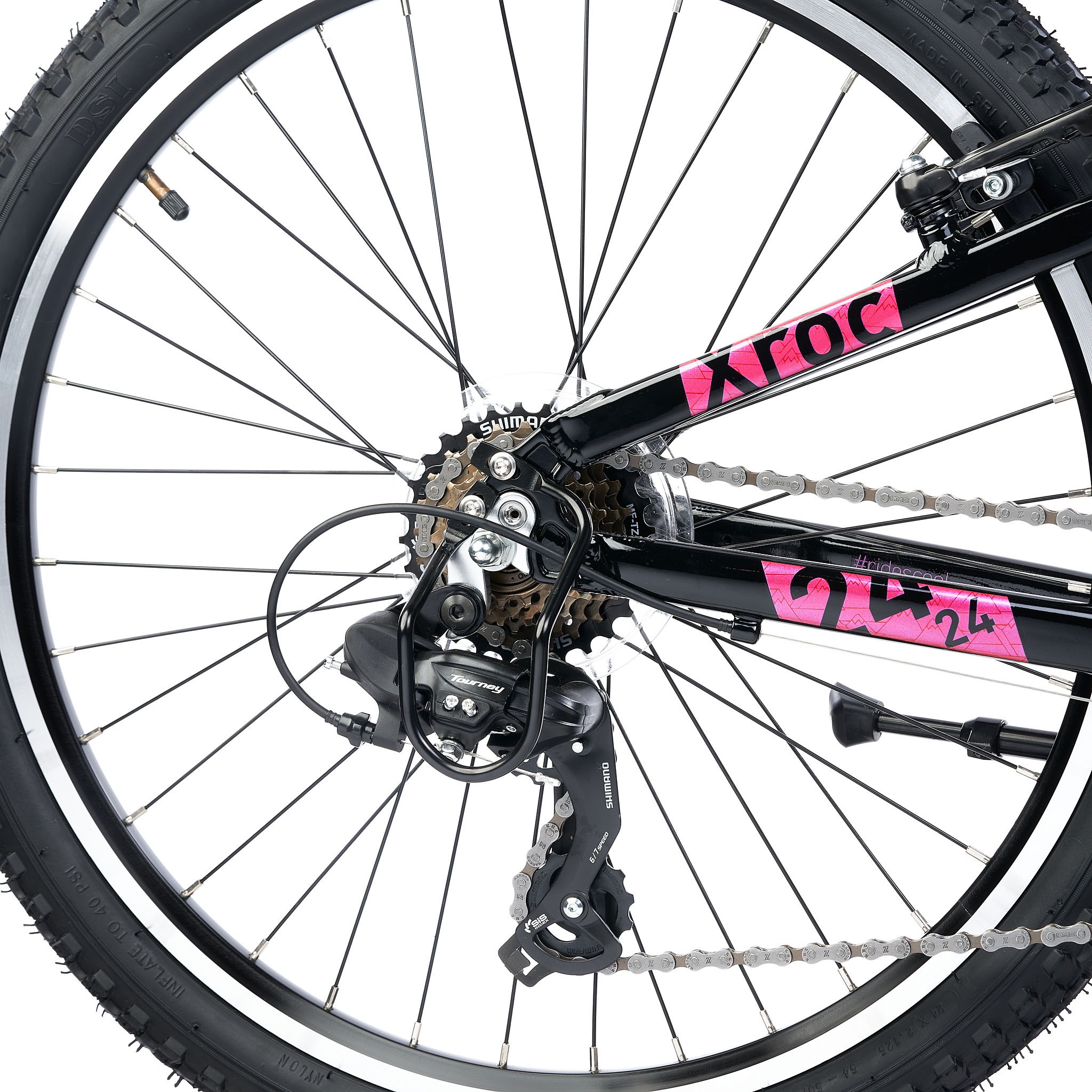 S’COOL Jugendfahrrad »S'COOL Xroc Pro 24-K7 Oxid/Pink« 7 Gang Shimano Kettenschaltung