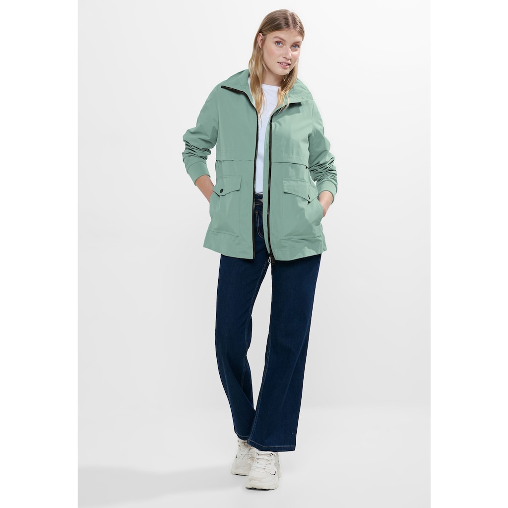 Cecil Anorak »Short Trench Jacket«, mit Stehkragen und im TrenchCoat-Stil