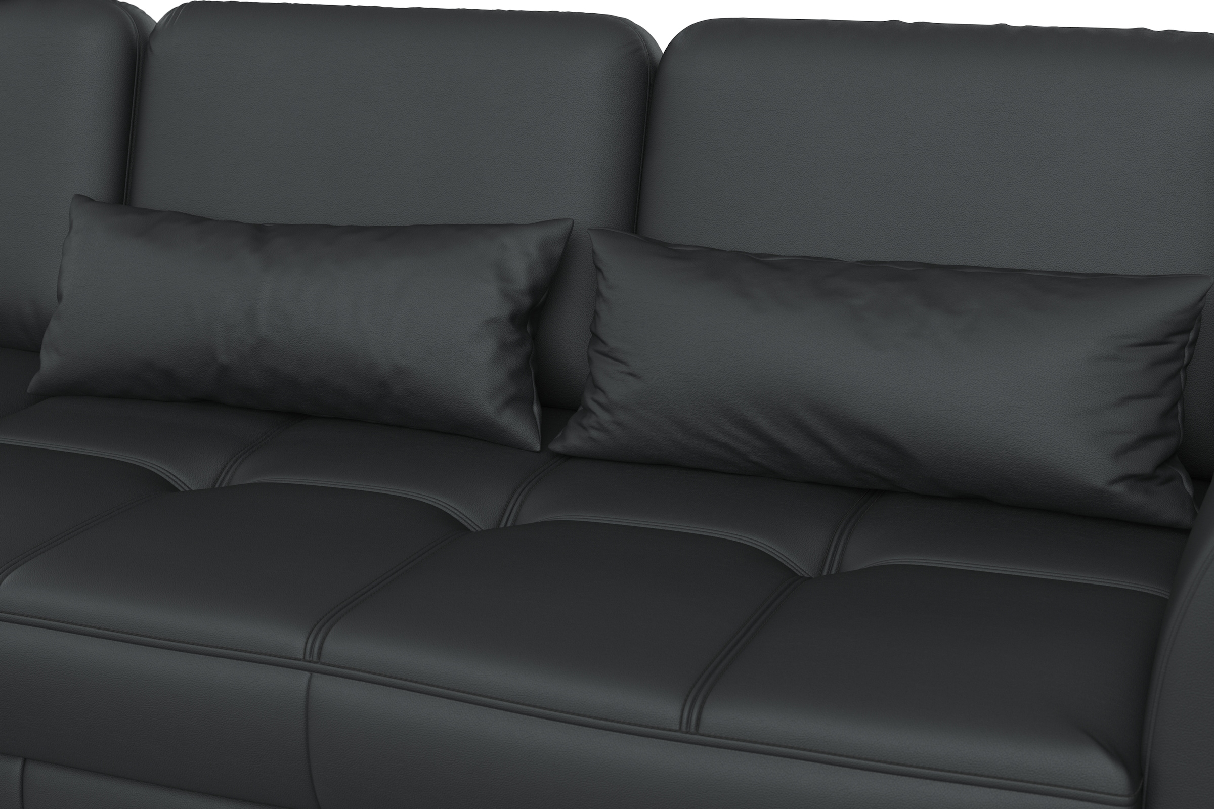 sit&more Ecksofa »Bendigo L-Form«, inklusive Sitztiefenverstellung, Bodenfreiheit 12 cm, in 2 Fußfarben