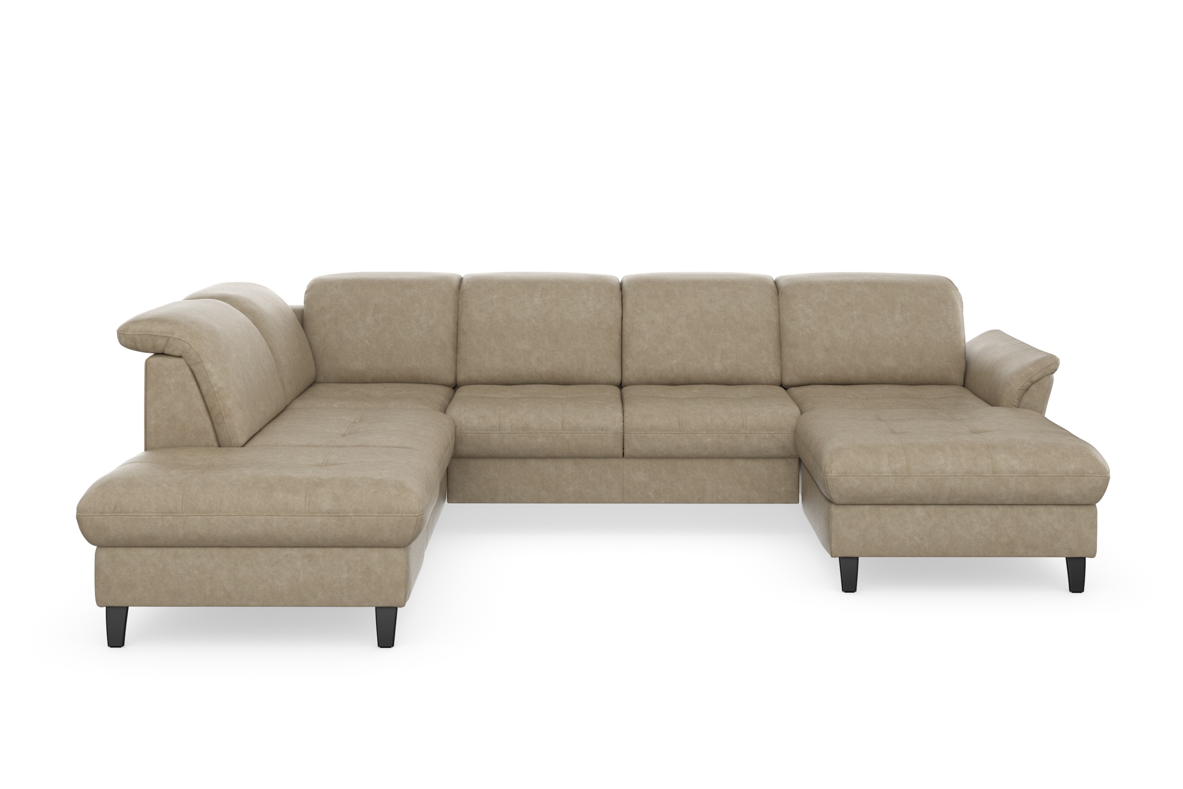 sit&more Wohnlandschaft »Maggiore U-Form«, wahlweise mit Kopfteilverstellung, Bettfunktion und Stauraum