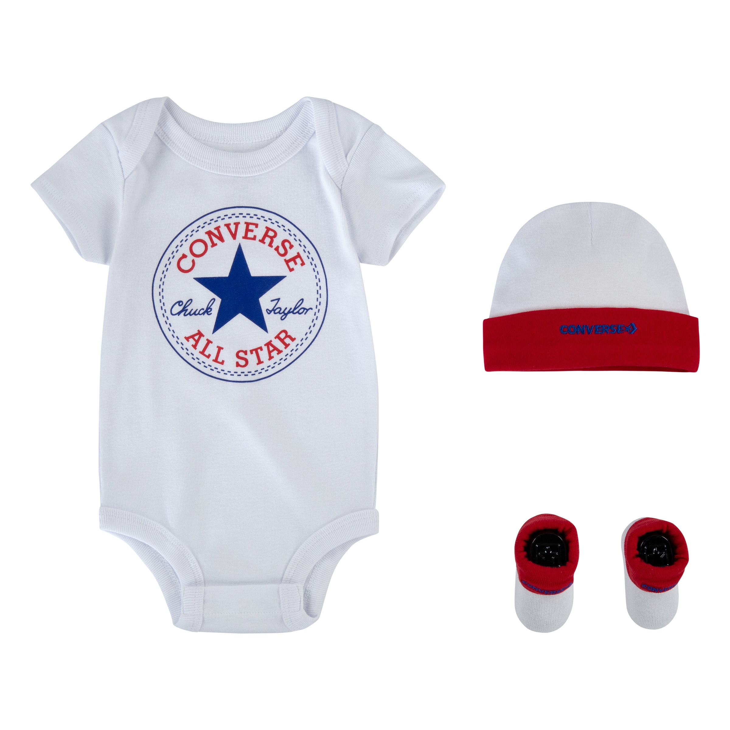 Converse Erstausstattungspaket "CLASSIC CTP INFANT HAT BODYSUIT BOO"