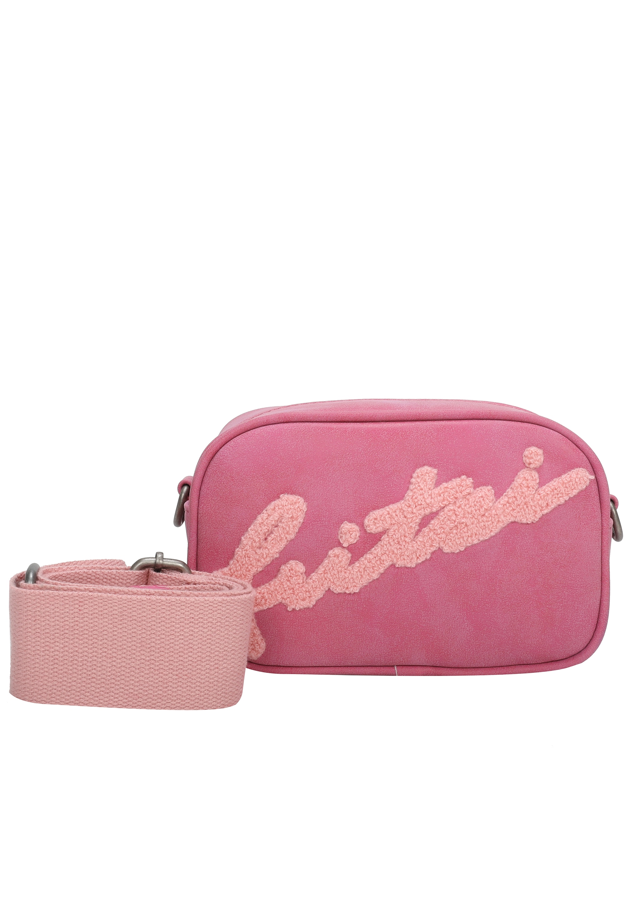 Schultertasche »Easy Go Limited Flocked«, mit Frottee-Logo-Print