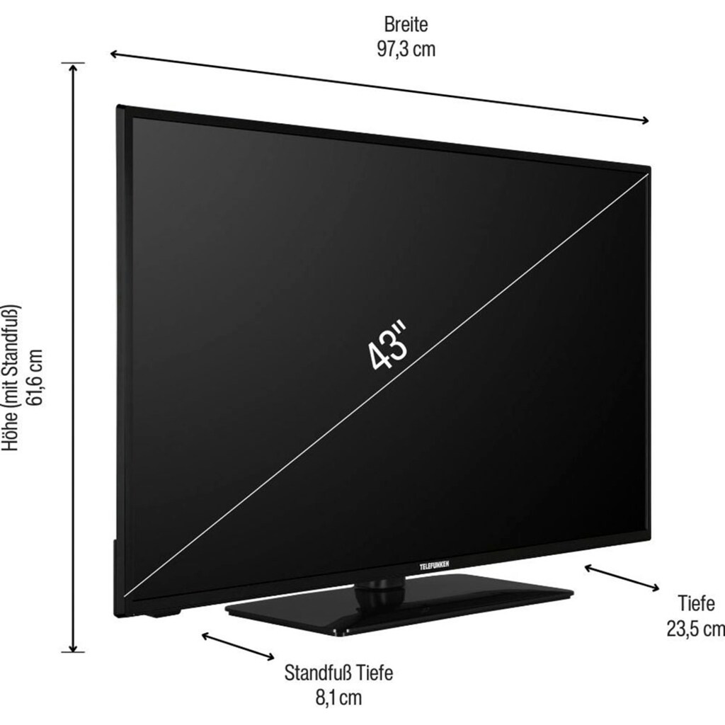 Telefunken LED-Fernseher »D43F553M1«, 108 cm/43 Zoll, Full HD