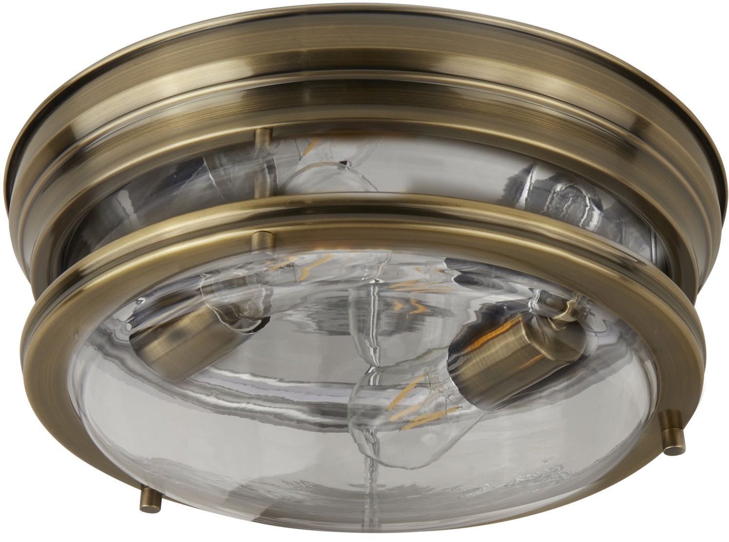 Searchlight Deckenleuchte »Glasgow 2Lt Deckenleuchte - Metall & Klarglas« E27 1 Stk.