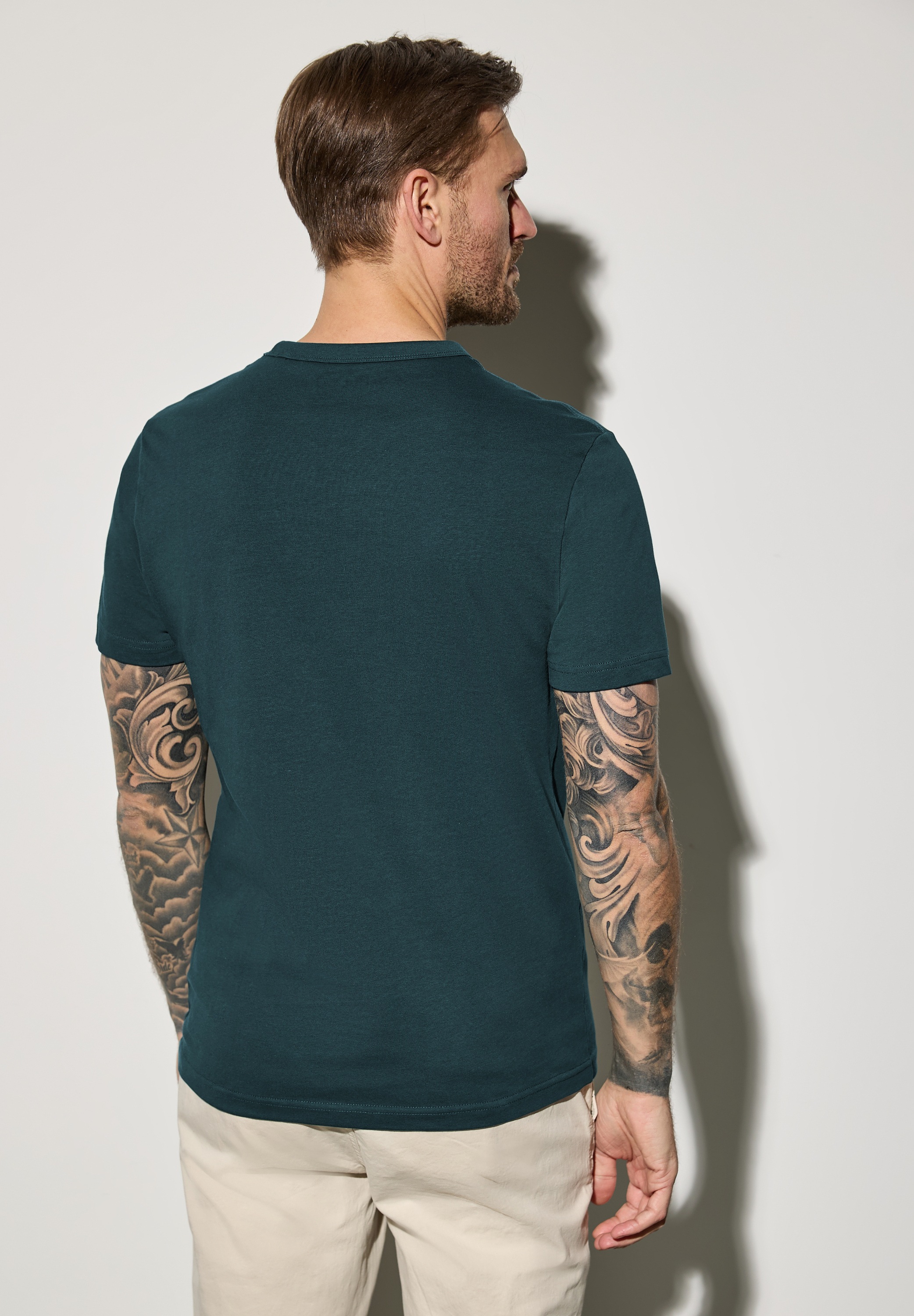 STREET ONE MEN T-Shirt, aus reiner Baumwolle