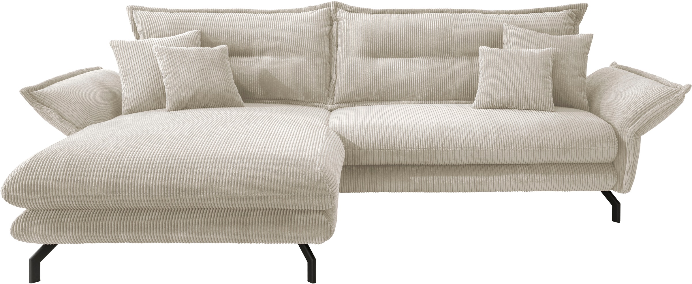 Home affaire Ecksofa "LAVA Breite 255 cm, modern und elegant, aktuelle Kiss günstig online kaufen