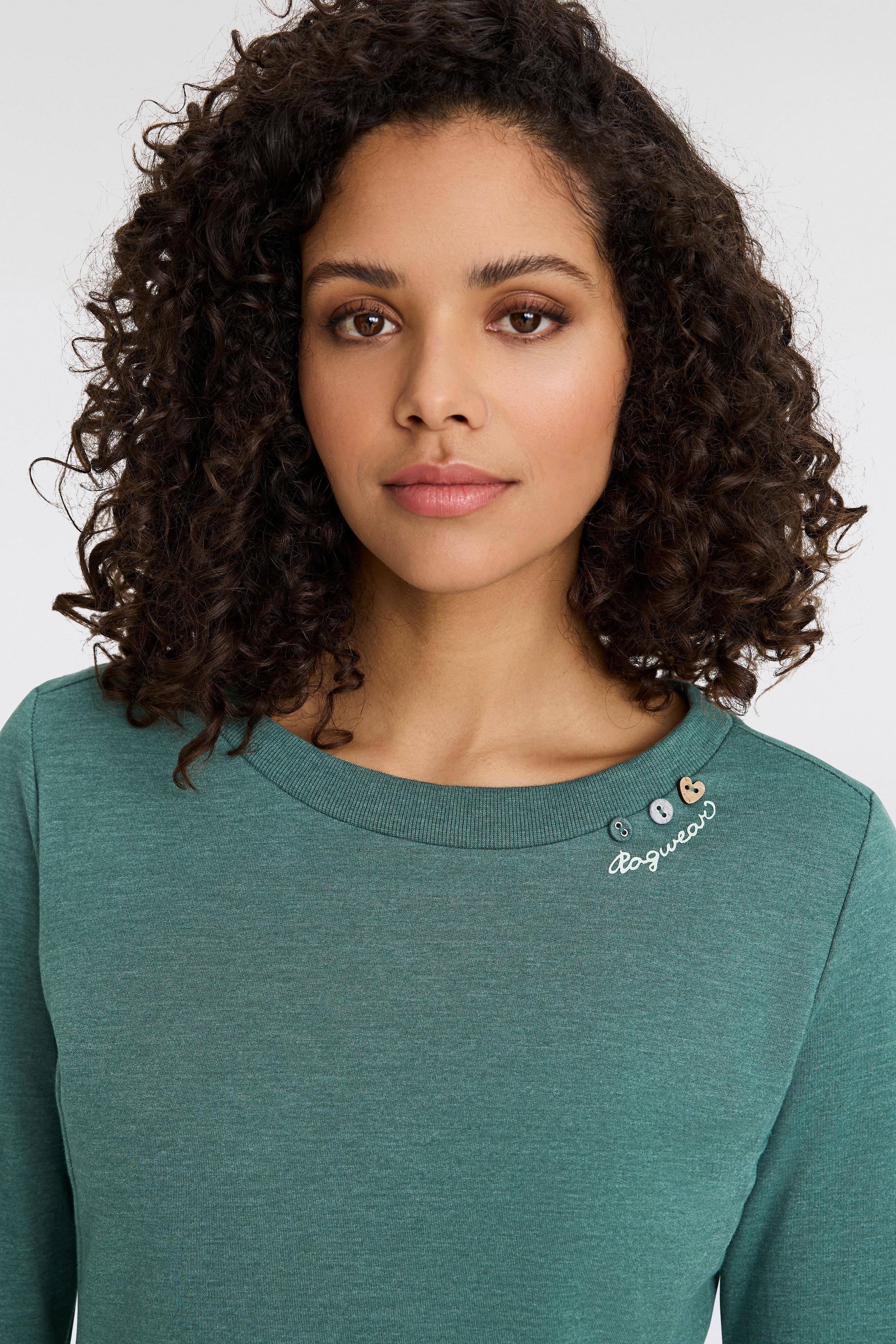 Thumbnail - Ragwear Sweatkleid "MENITA O" Eingrifftaschen mit veganer 3 Knopf-Applikation