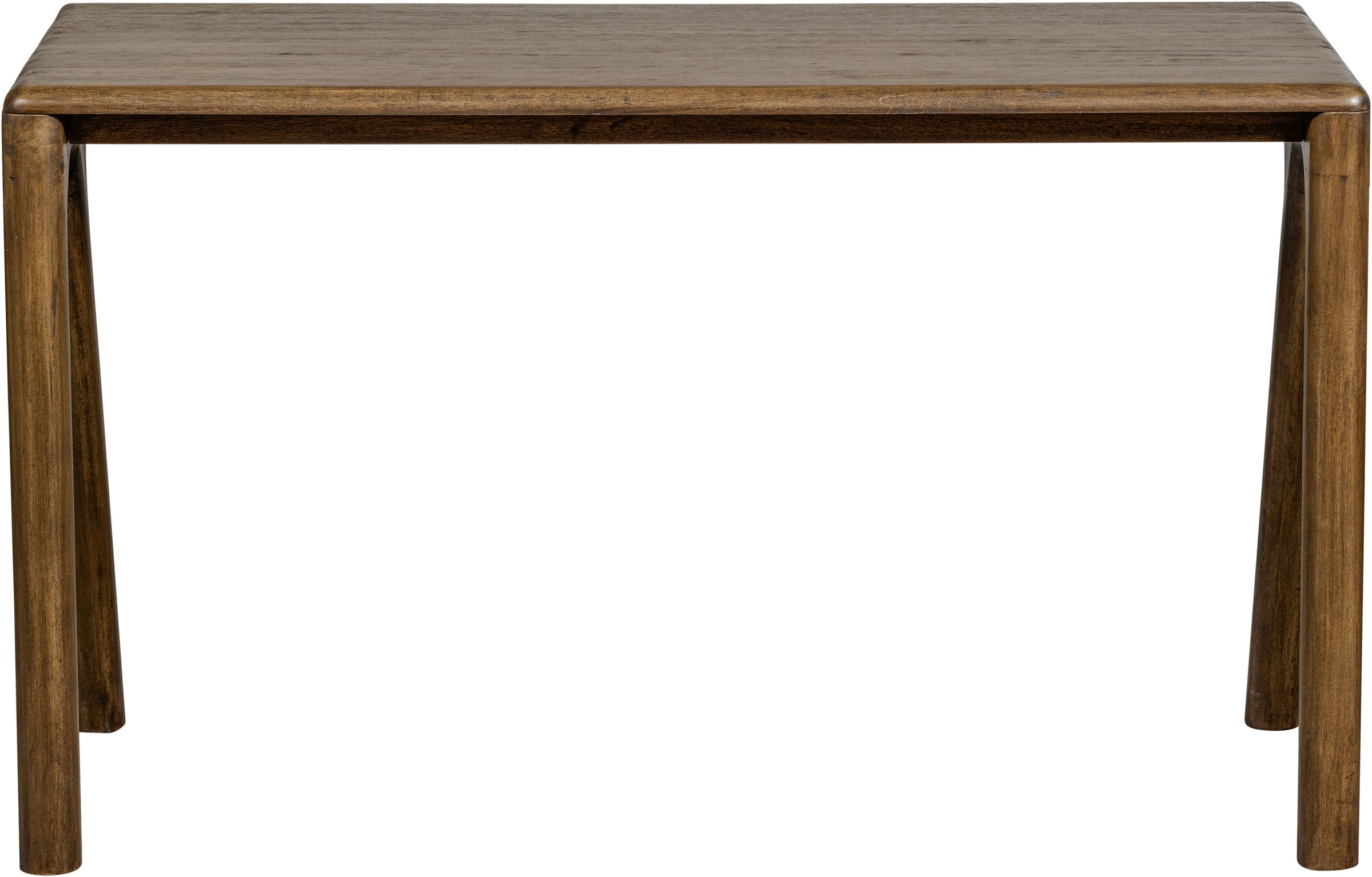 WOOOD Schreibtisch »Tug aus Mangoholz mit abgerundeter Formgebung 130x60x78 cm« Tragkraft 35 kg, Holz mit sichtbarer Maserung, einfach zu montieren