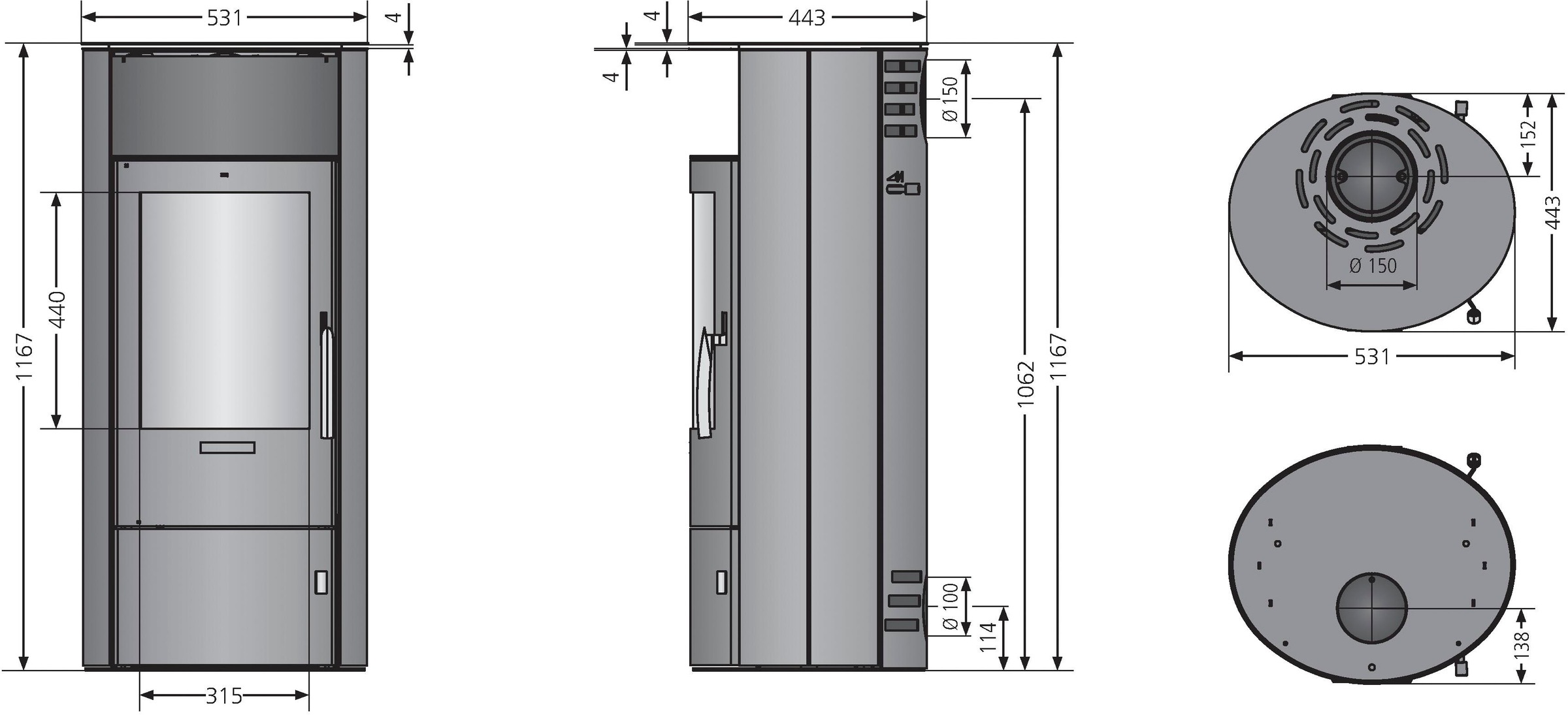 Oranier Kaminofen »Polar 7 - 2.0«