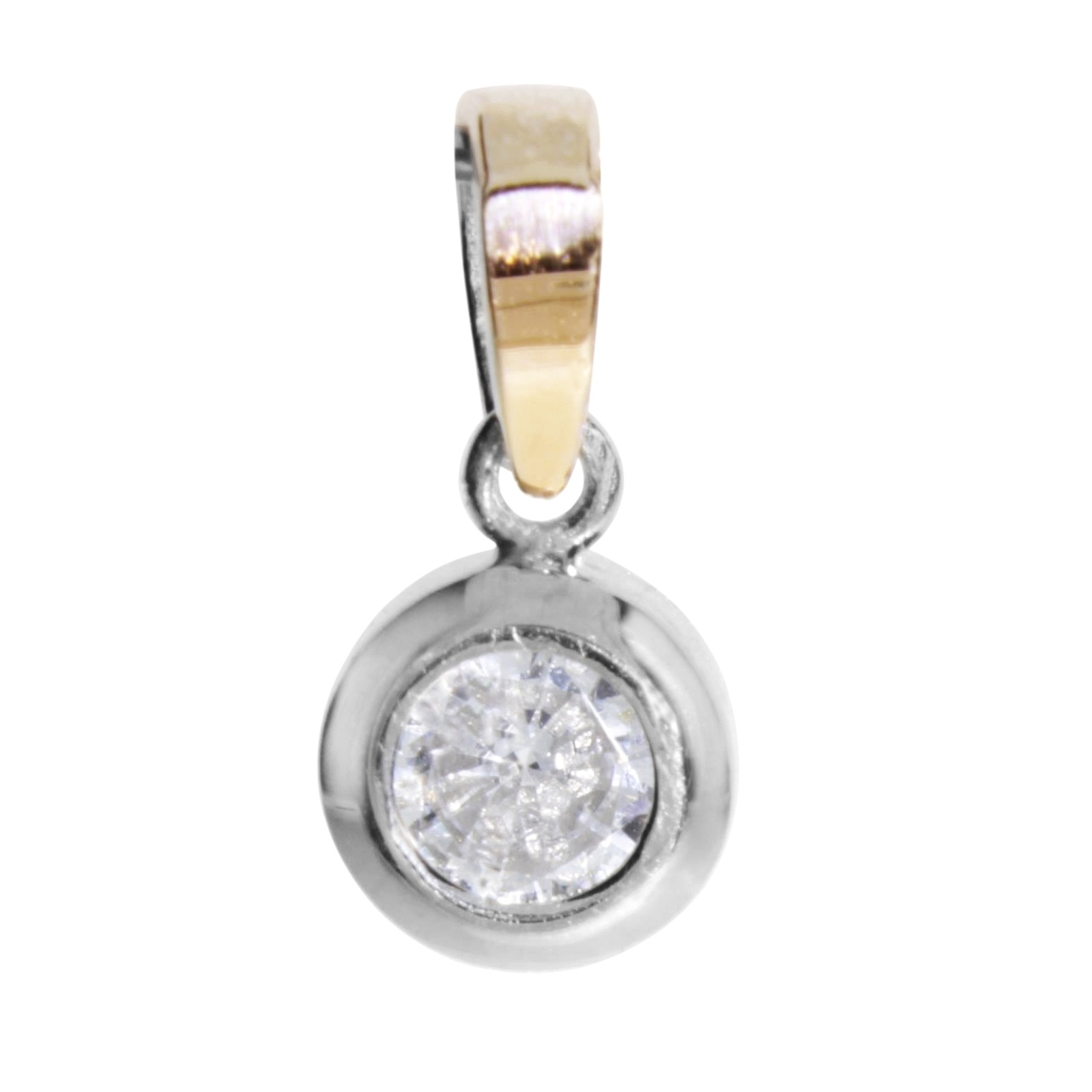 Kettenanhänger OSTSEE-SCHMUCK "Ostsee-Schmuck Anhänger Sunny Exklusiv Anhänger Sunny Exklusiv", weiß, Schmuckanhänger, Damen, 19 x 9mm, Silber 925 (Sterlingsilber), 2 g, Kettenanhänger