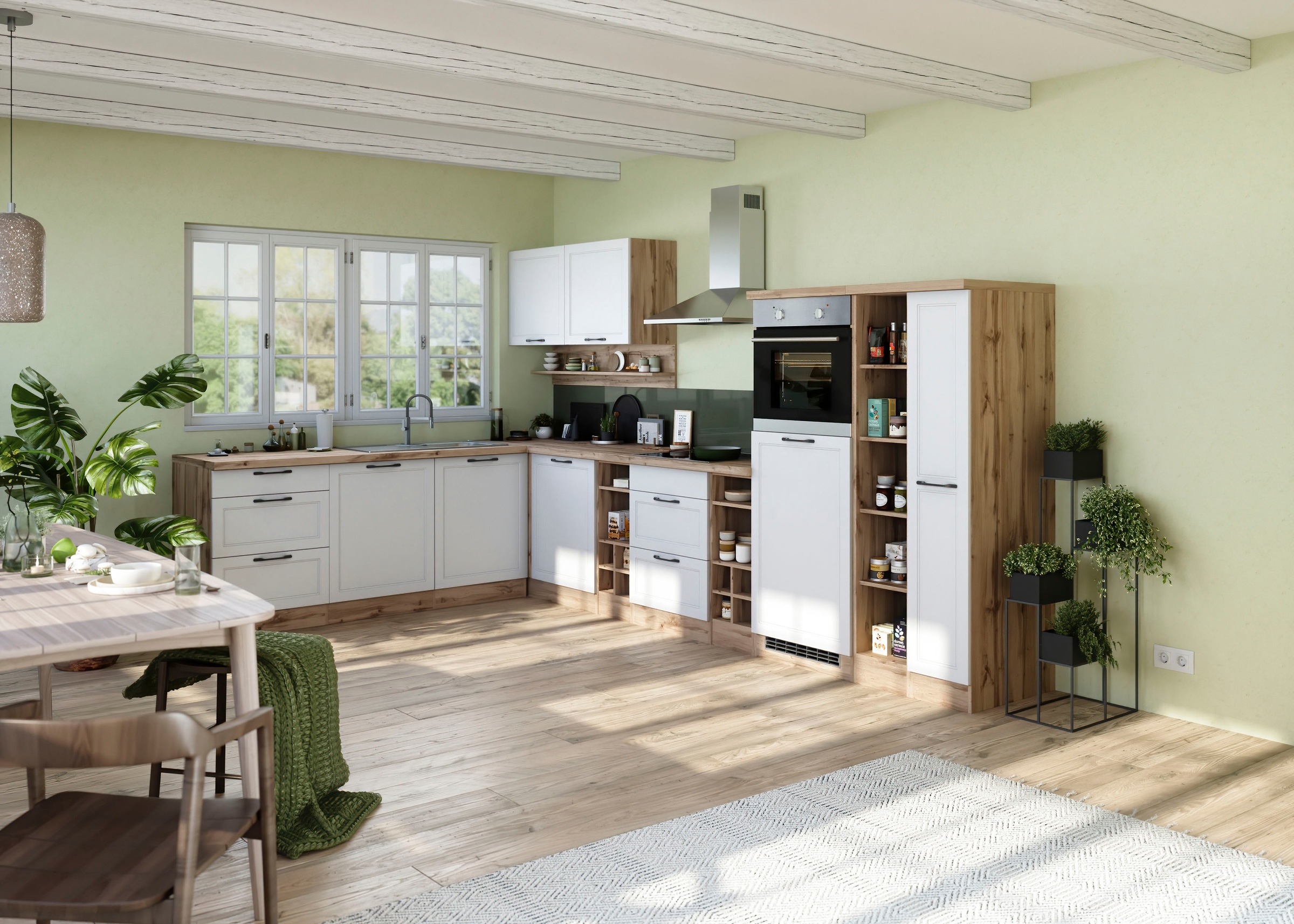 KOCHSTATION Winkelküche »KS-Lana«, Stellbreite 240/360 cm, wahlweise mit E-Geräten
