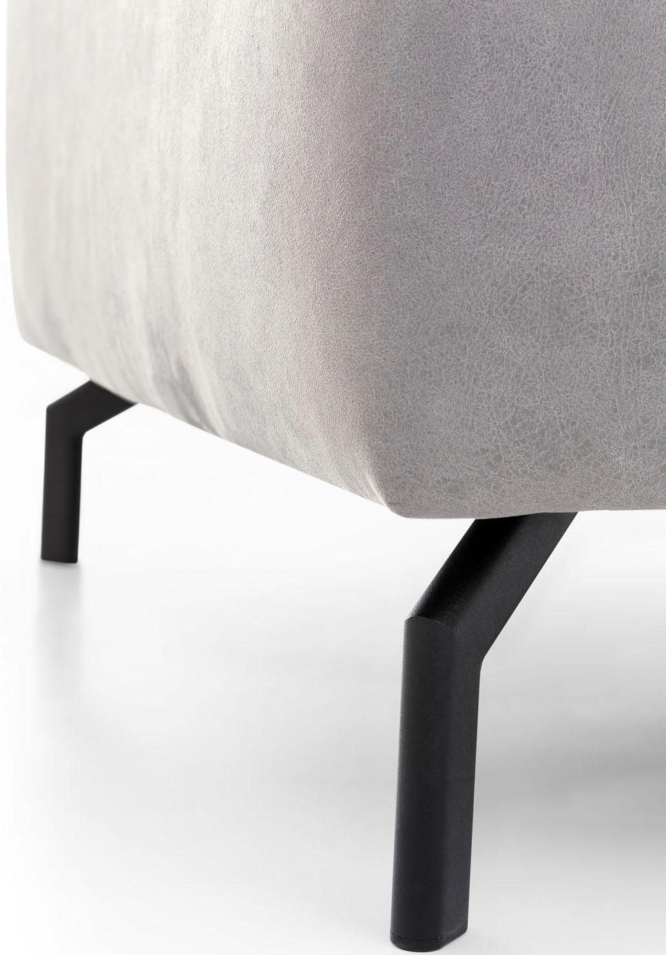 Places of Style Ecksofa »Olanta, L-Form«, mit verstellbaren Kopfstützen