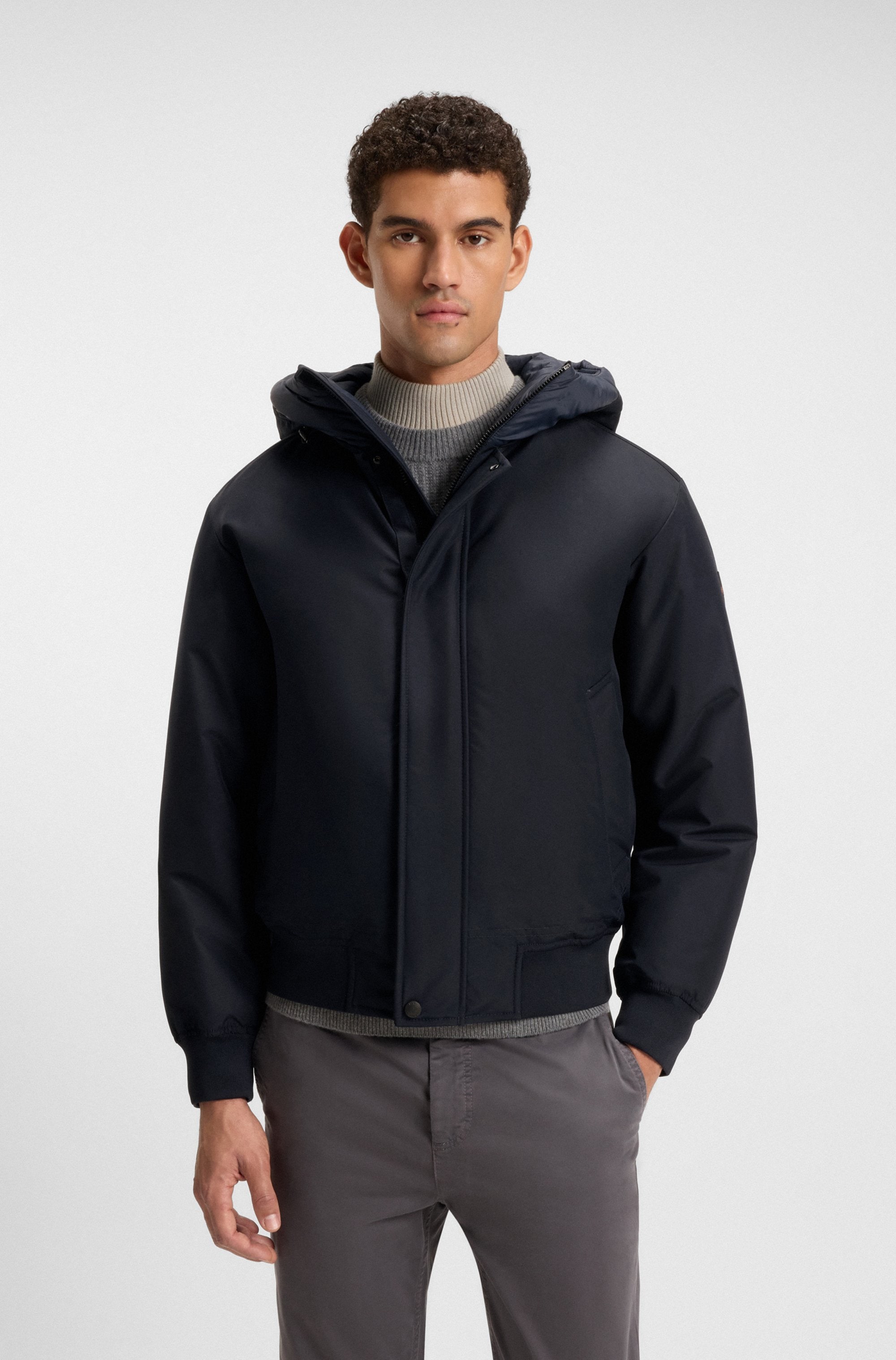 BOSS ORANGE Blouson "Osis", mit Kapuze, relaxed fit, mit wattierter Kapuze, günstig online kaufen