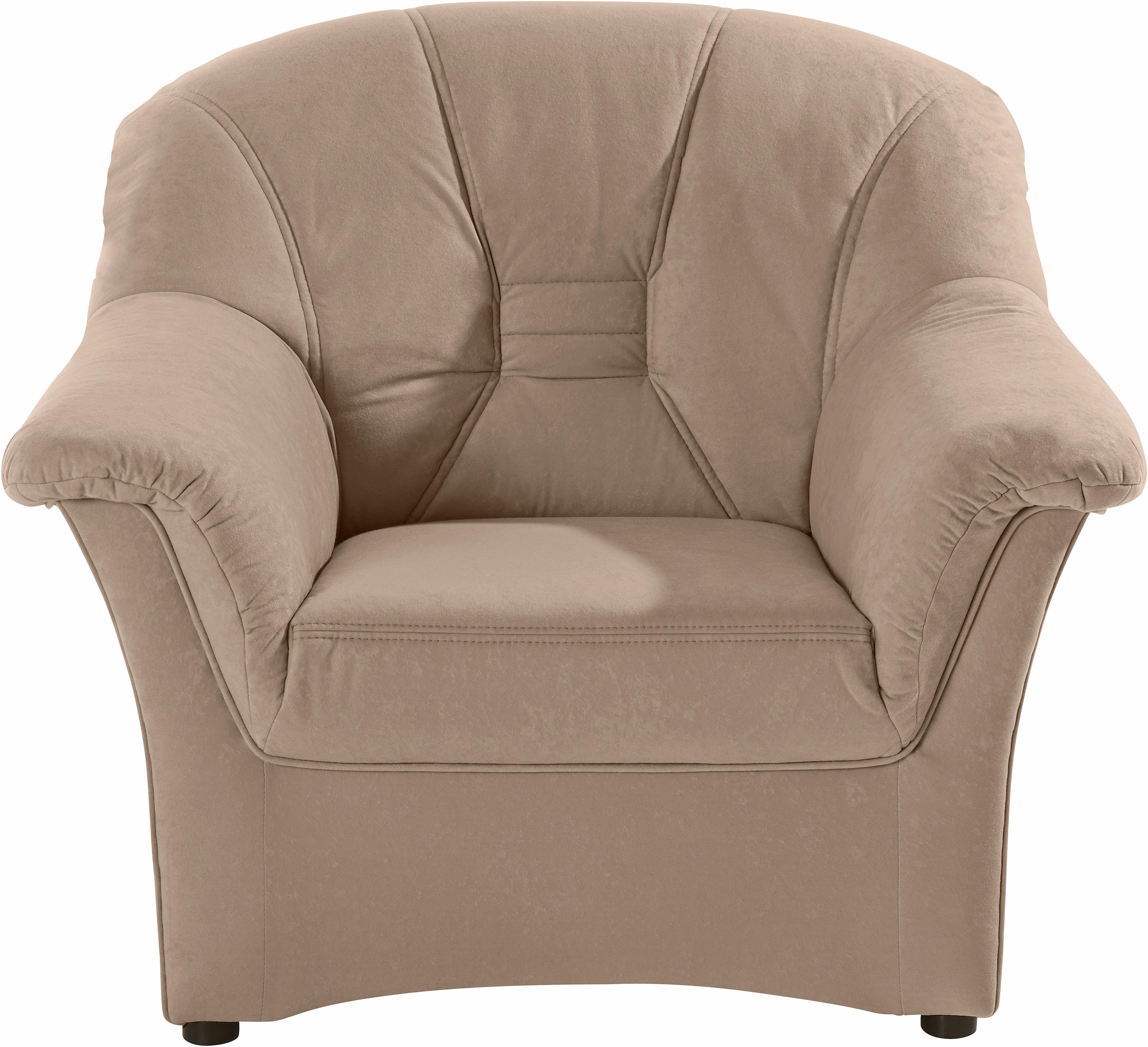 DOMO collection Sessel "ELVA elegante Rückensteppung" whlw. mit Federkern