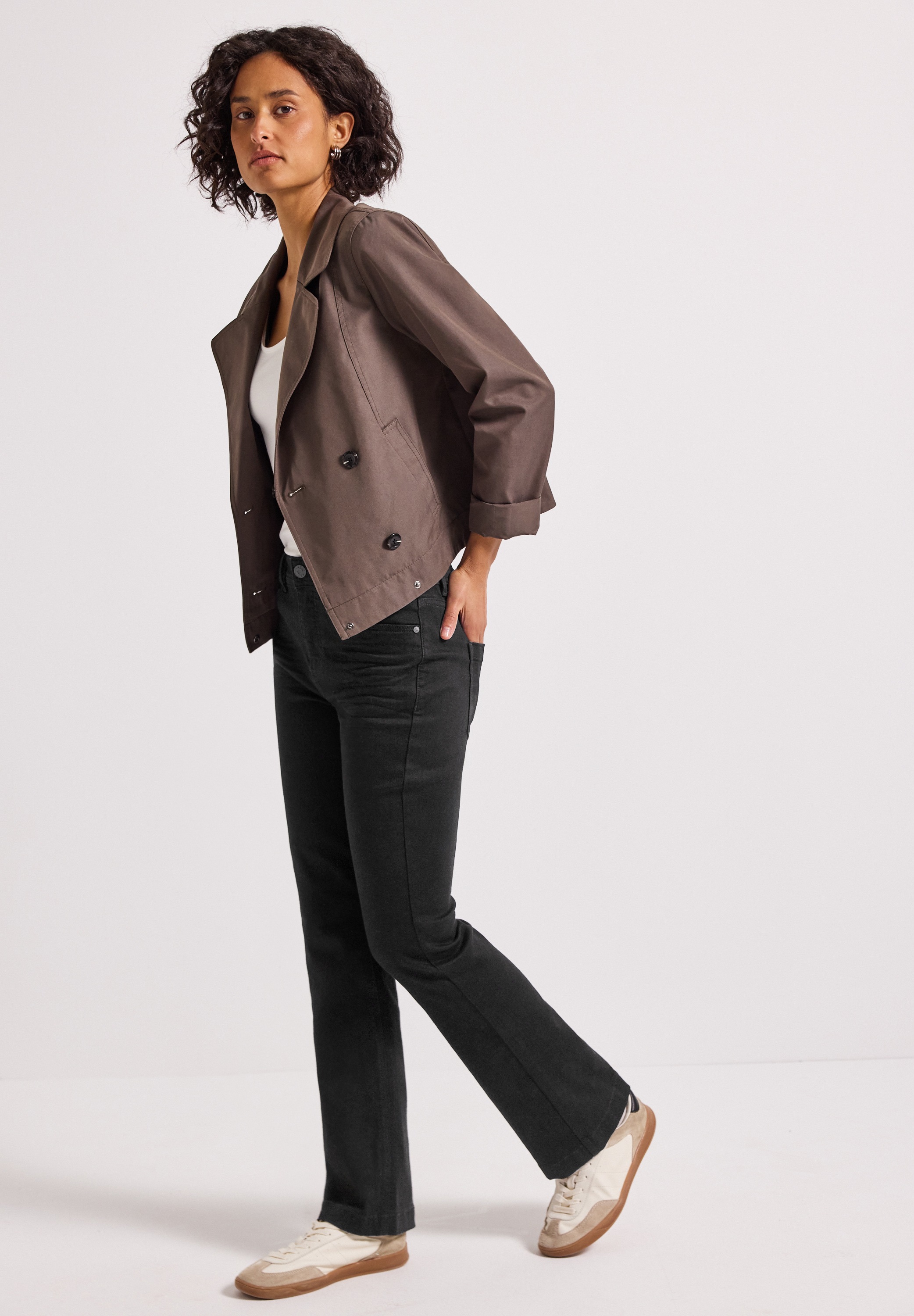 Thumbnail - STREET ONE Bootcut-Jeans im Slim Fit, High Waist