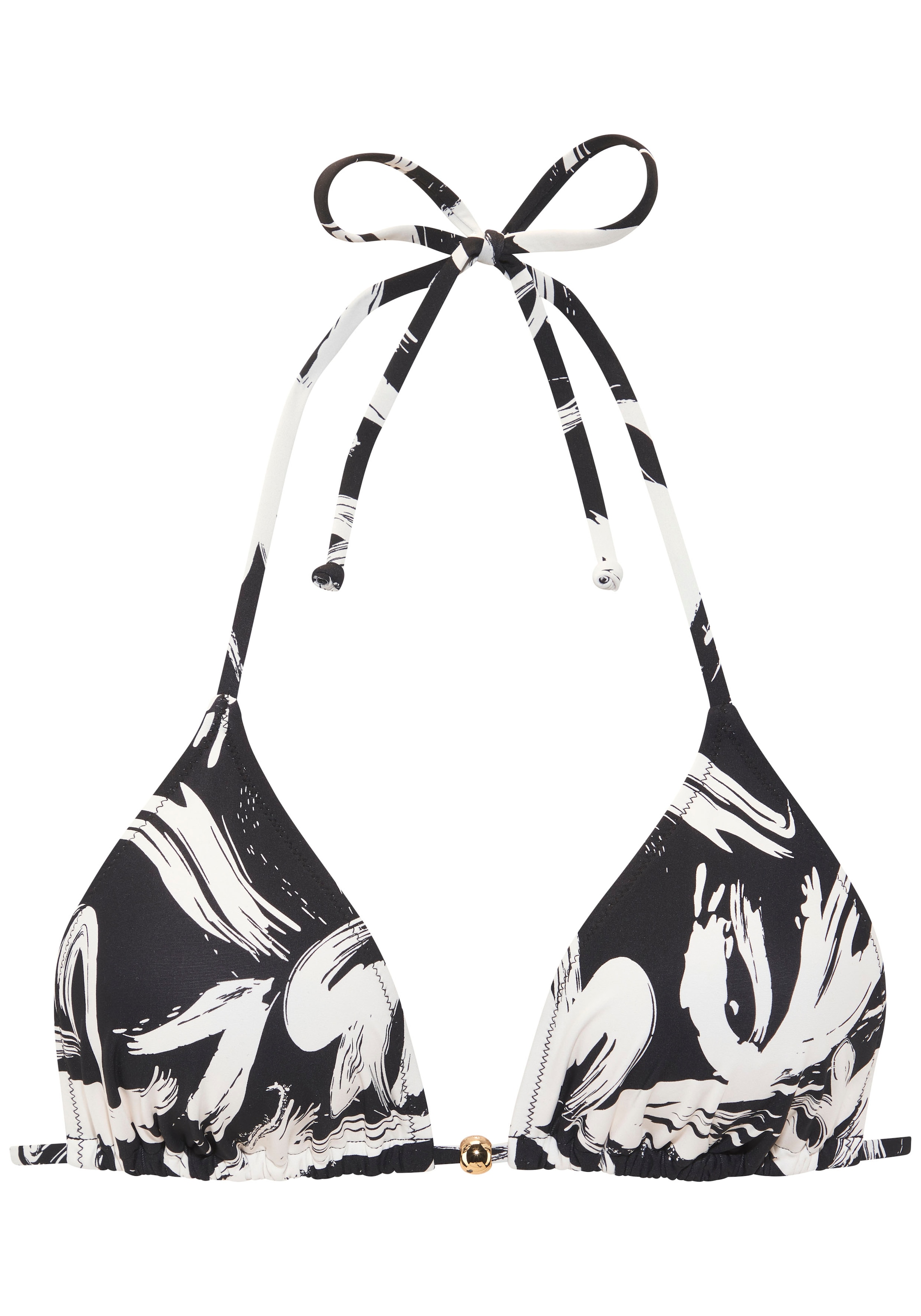 French Connection Triangel-Bikini mit modischem Allover-Print
