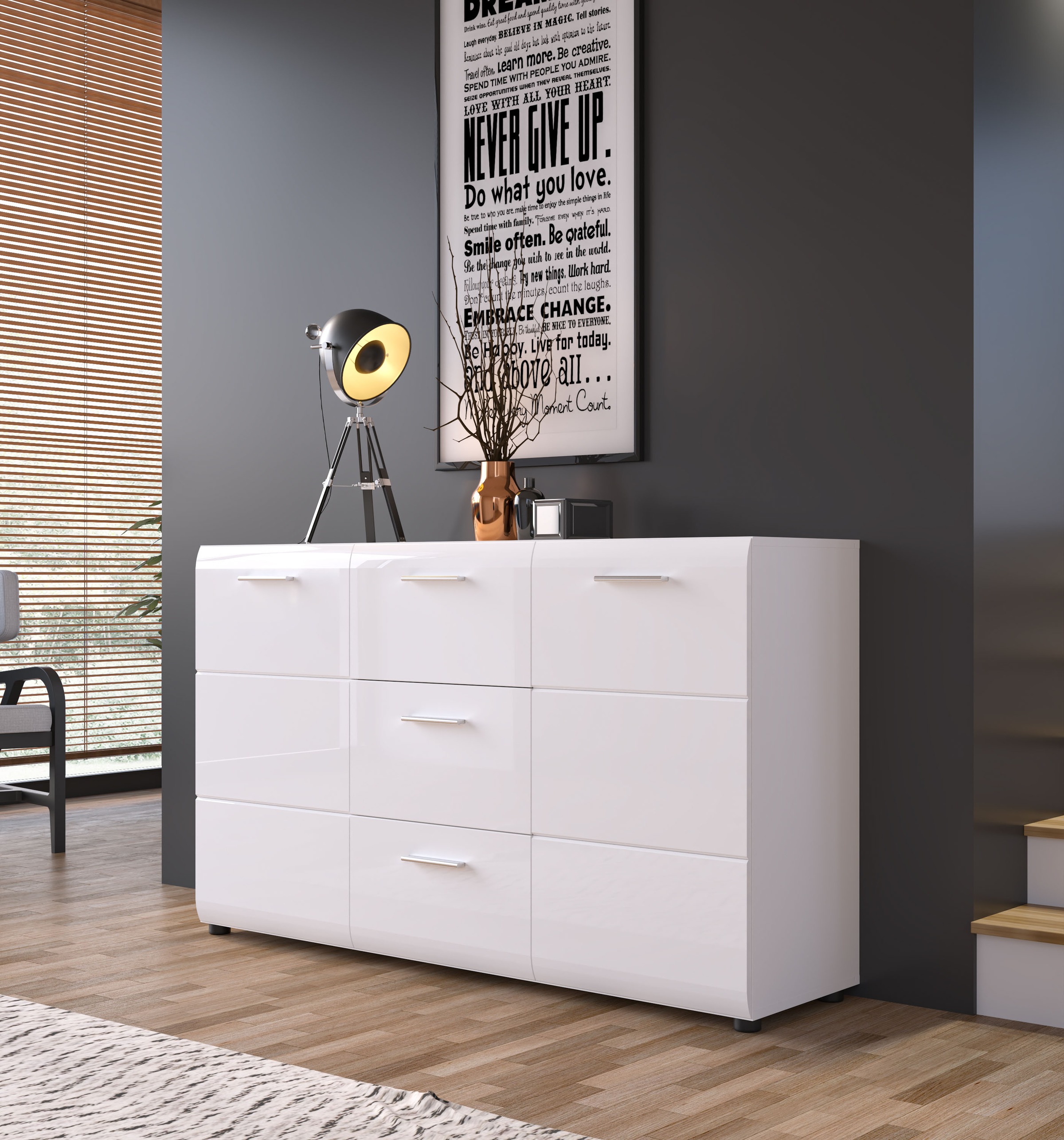 LIVING CHARM Sideboard "Merano", Breite ca. 144 cm günstig online kaufen