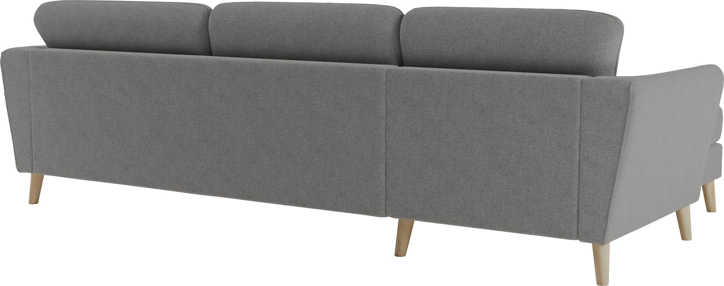 Home affaire Ecksofa »MARSEILLE (279/152cm),L-Form, Rec. rechts/links«, Massivholzbeine aus Eiche, in verschieden Bezügen und Farbvarianten