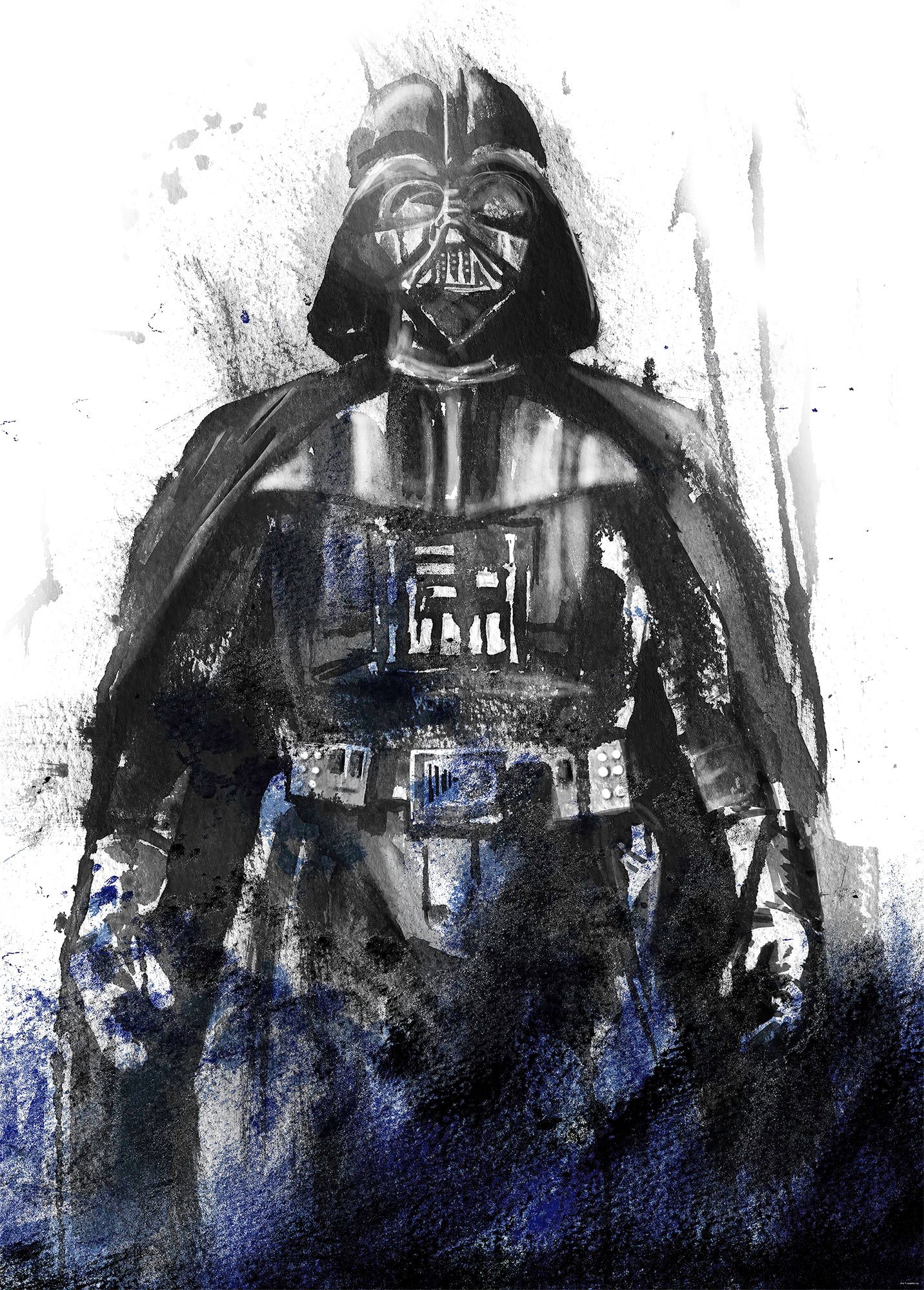 Vliestapete »Star Wars Watercolor Vader«, 200x280 cm (Breite x Höhe)