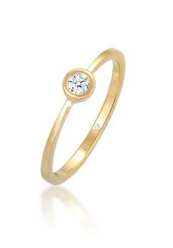 Verlobungsring »Verlobung Solitär Diamant 0.06 ct. 585 Gelbgold«