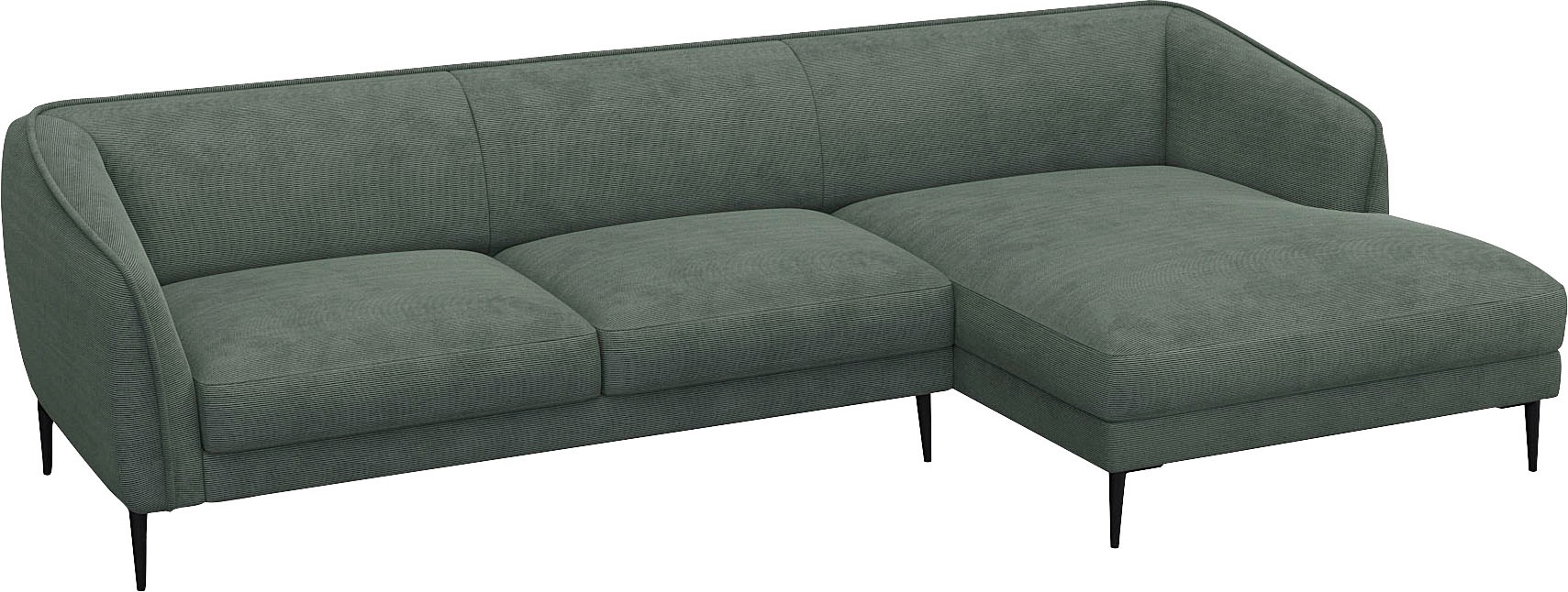 FLEXLUX Ecksofa »Belle Designsofa, L-Form, B/T 288/149 cm«, Skandinavisches Design, In hochwertiger Verarbeitung