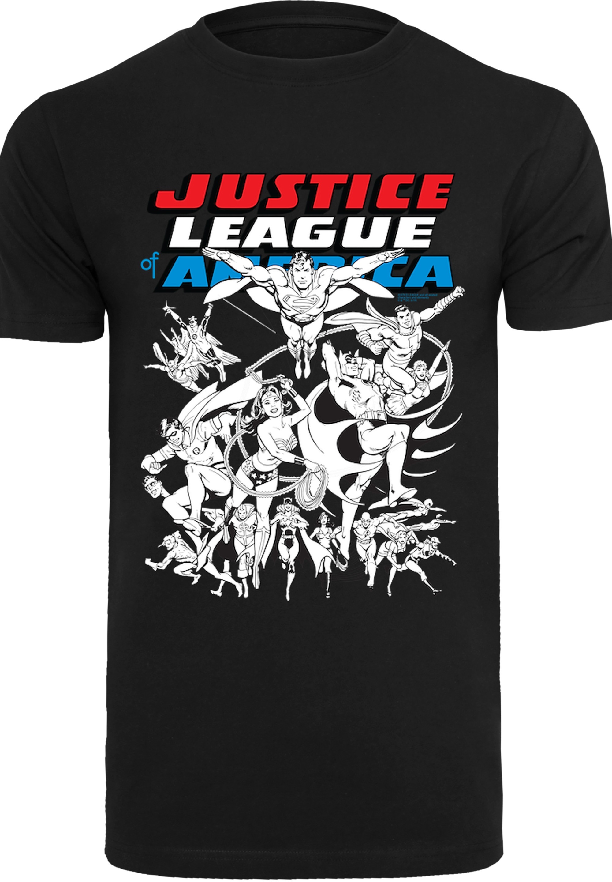 F4NT4STIC T-Shirt »DC Comics Justice League Superhelden«, Herren,Premium Merch,Regular-Fit,Basic,Bedruckt