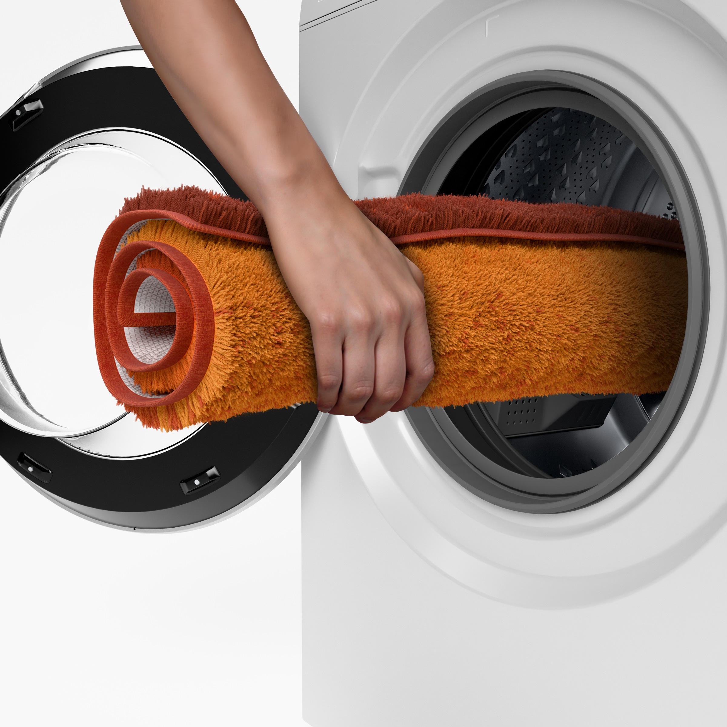 Grund Badematte »Mistral« Höhe 20 mm rutschhemmend beschichtet fußbodenheizungsgeeignet meliertes Design, Ombré-Look, auch als 3 teiliges Set, Made in Europe