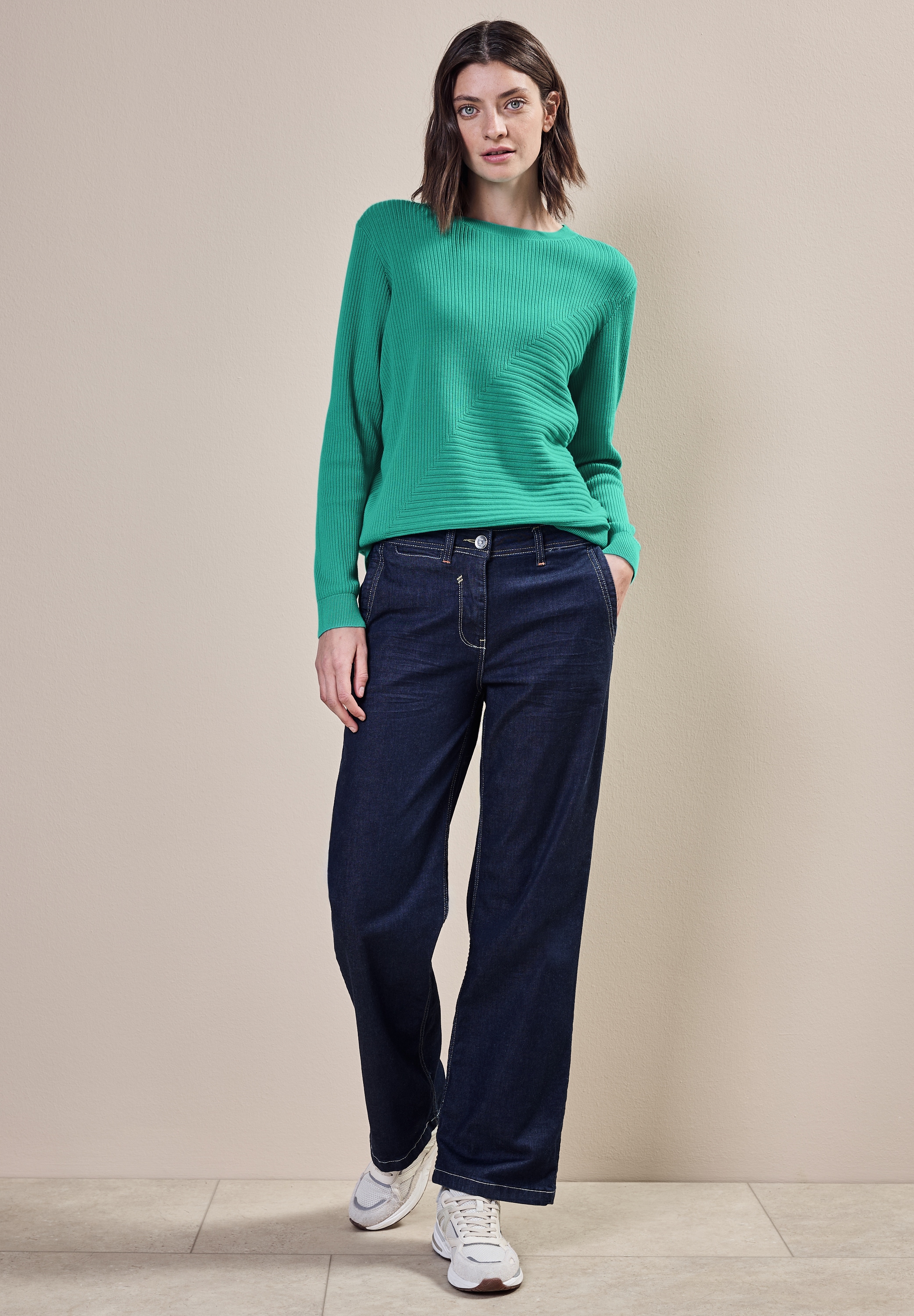 Cecil Strickpullover, aus reiner Baumwolle