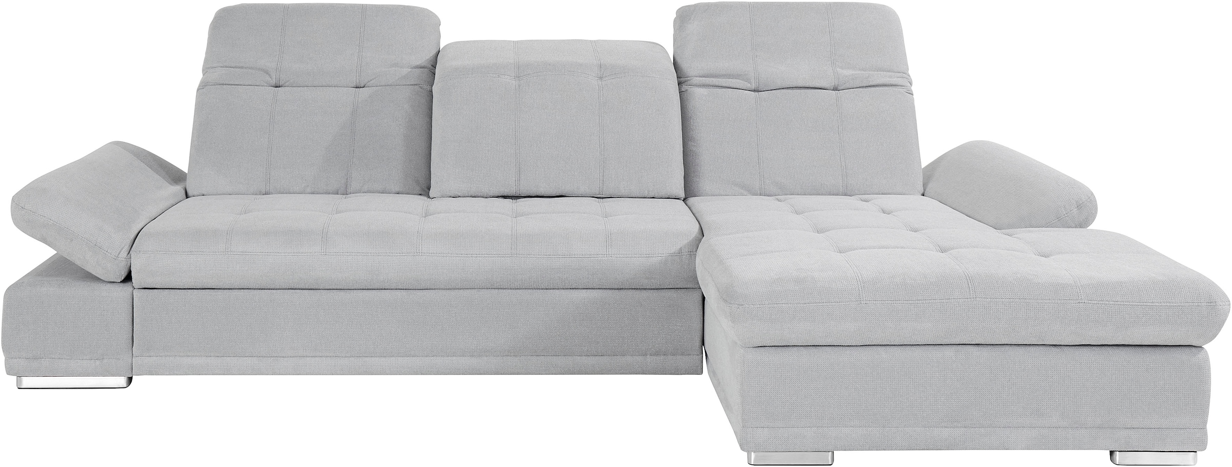 COTTA Ecksofa »Holiday L-Form mit Sitztiefen-, Armteil- und Kopfteilverstellung«, wahlweise mit Bettfunktion & Bettkasten