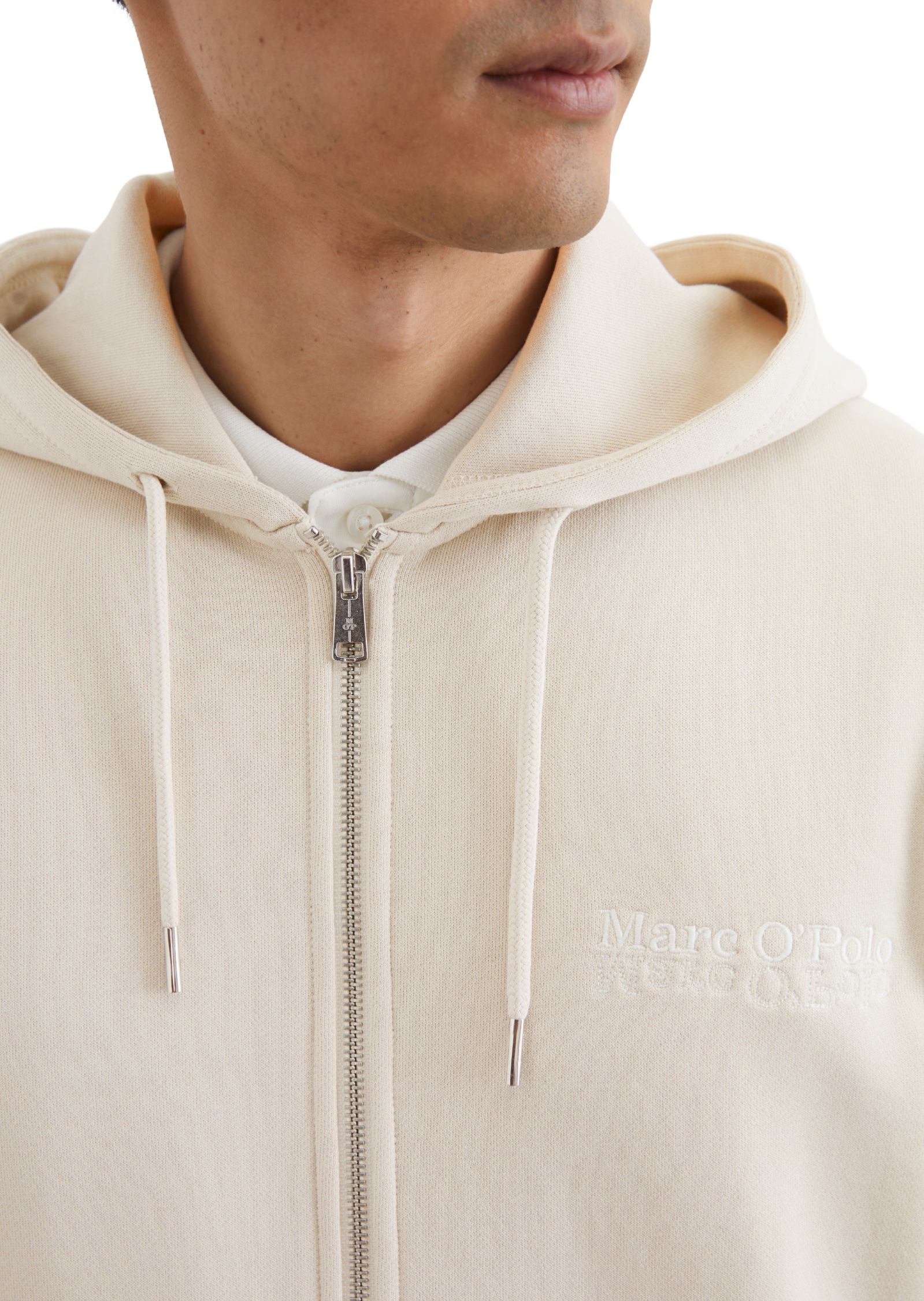 Marc O'Polo Sweatjacke »mit seitlichen Rippeinsätzen«
