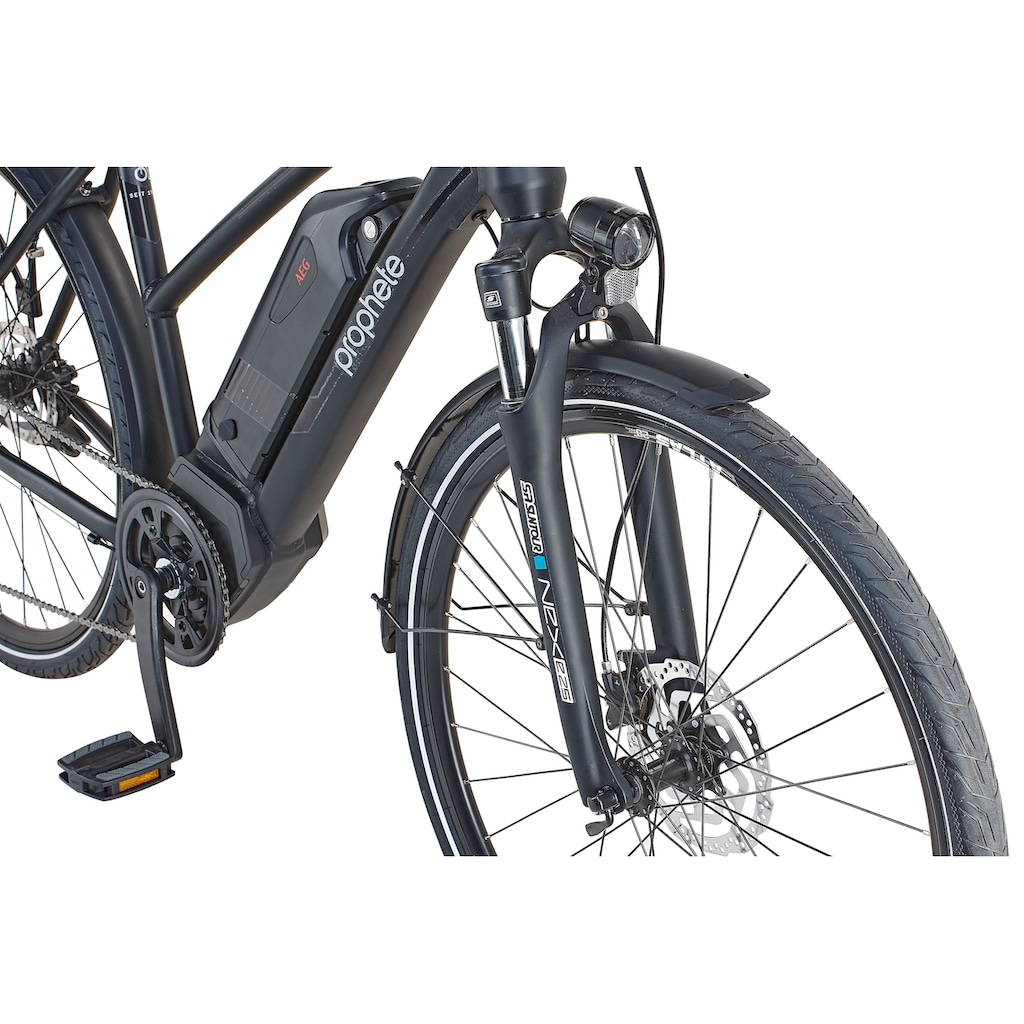 Prophete E-Bike »Prophete PowerEdition Damen«, 10 Gang, Shimano, Shimano RD-T6000, Mittelmotor 250 W