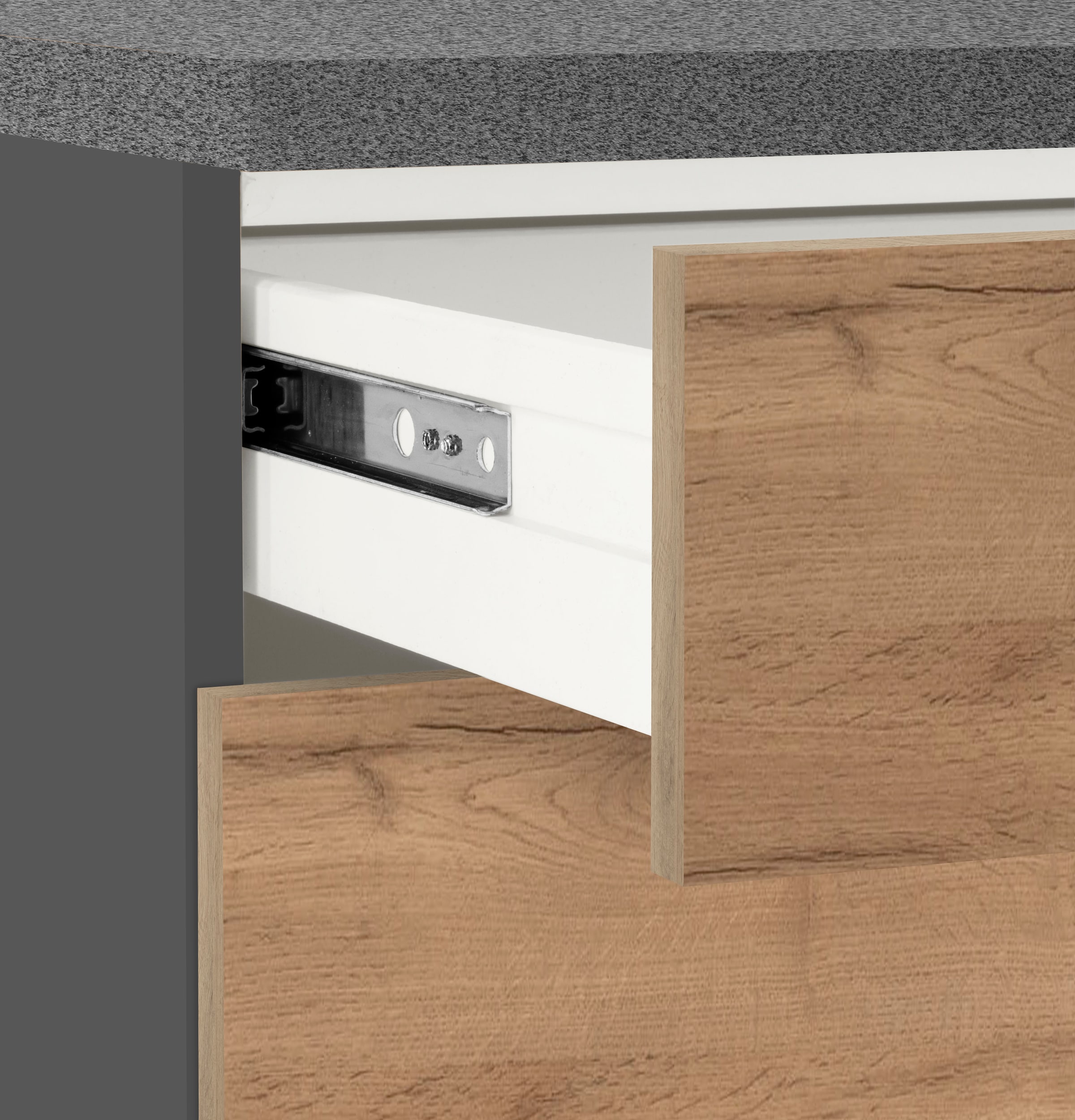KOCHSTATION Küchenzeile »KS-Colmar«, mit E-Geräten, Breite 360 cm