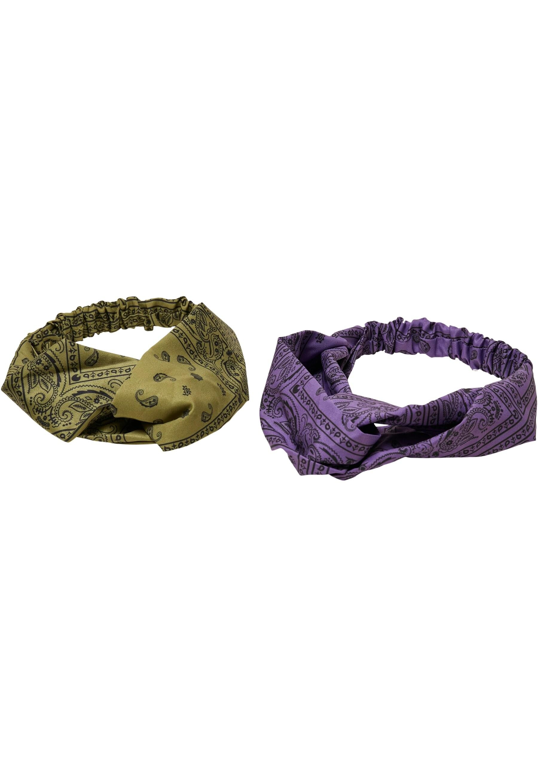 URBAN CLASSICS Schmuckset "Urban Classics Unisex Bandana Print Headband 2-Pack", (1 tlg.)