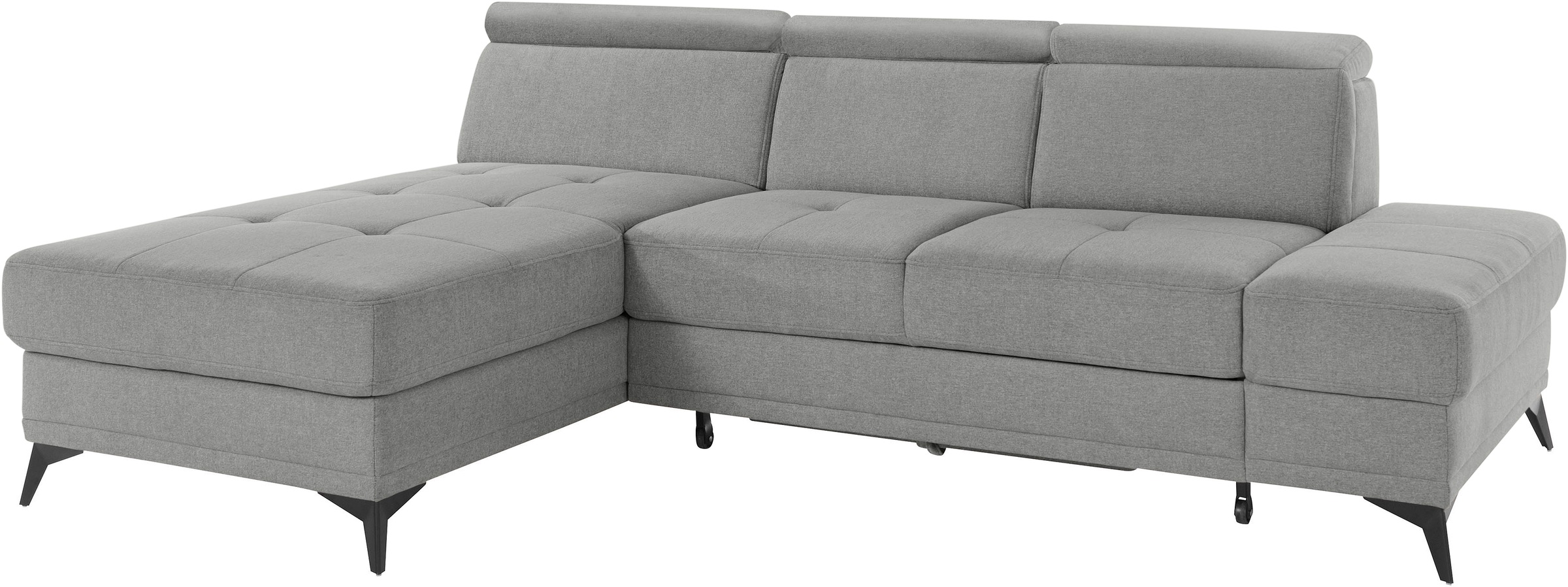 INOSIGN Ecksofa »Cardiz L-Form«, inkl.Kopfteilverstellung und Federkern wahlweise mit Bettfunktion