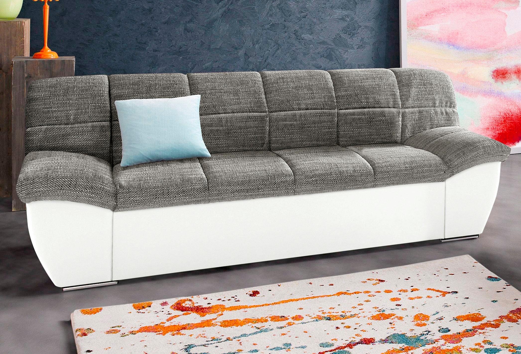 DOMO collection "SPLASH Breite 211 cm, moderne Sitz- und Rückensteppung, komfortabel" flache Armlehnen zum Entspannen