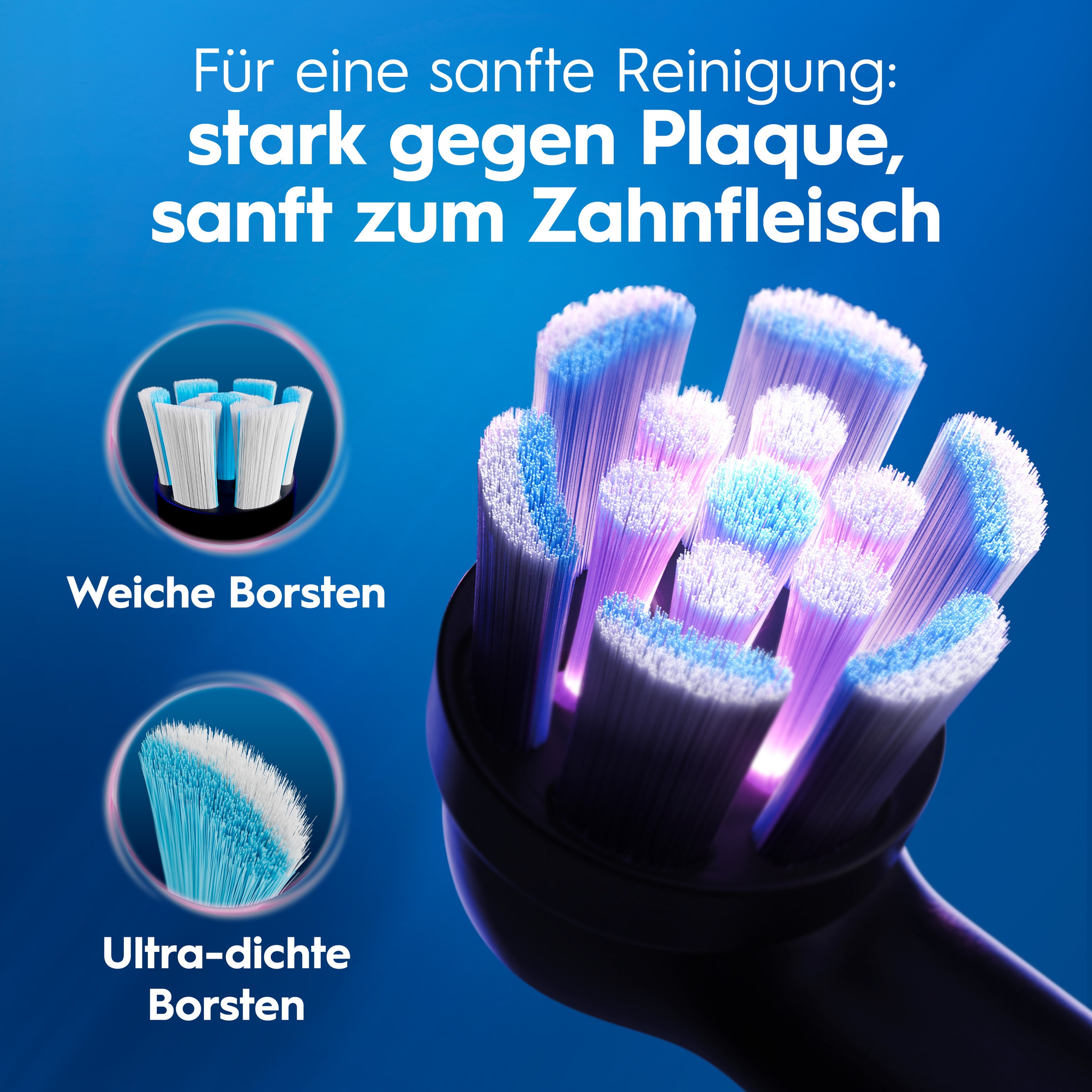 Oral-B Elektrische Zahnbürste »iO Series 2« 2 Stk. Aufsteckbürsten für die sanfte Reinigung, mit 2. Handstück