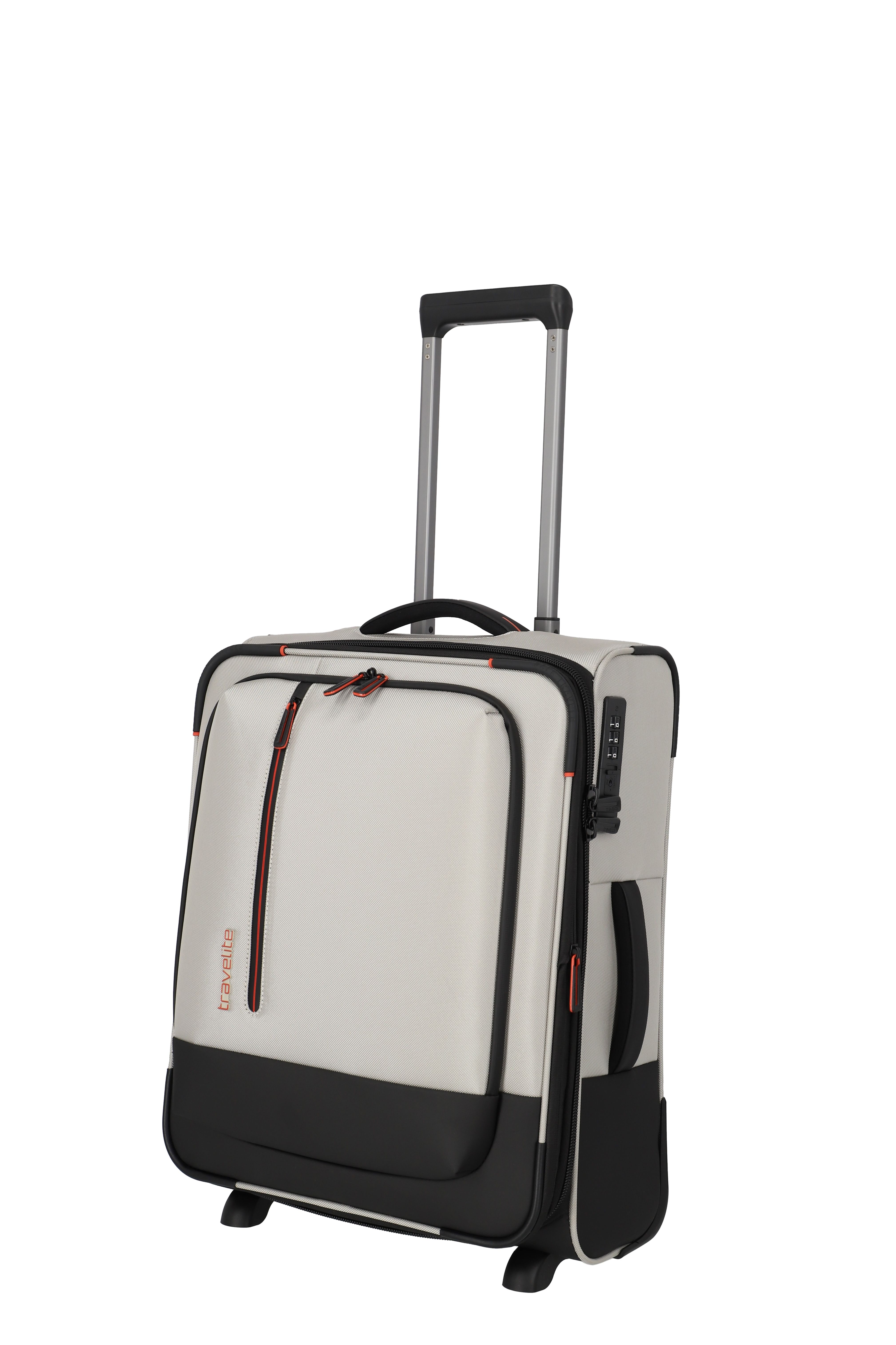 travelite Weichgepäck-Trolley "CROSSLITE Reisekoffer Weichgepäck" 37 l 4 Rollen Koffer, mit TSA-Schloss, wasserabweisendes Material