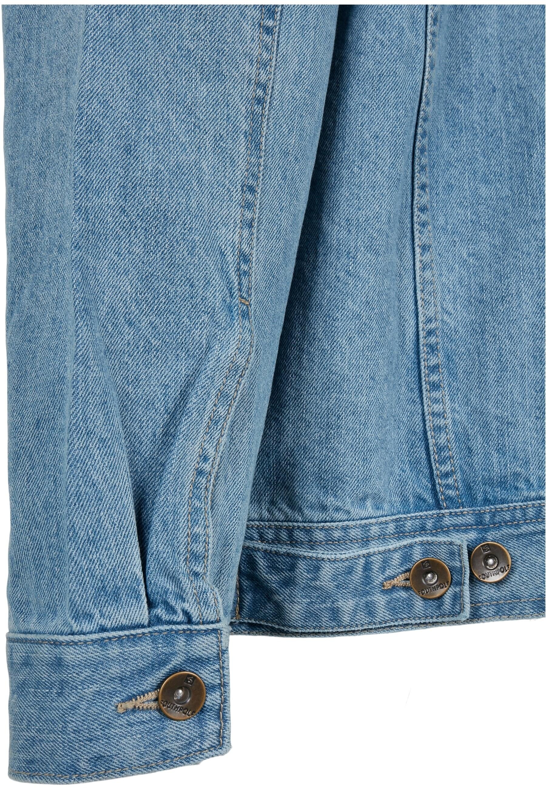 Southpole Allwetterjacke »Southpole Herren Southpole Script Denim Jacket«, (1 St.), ohne Kapuze