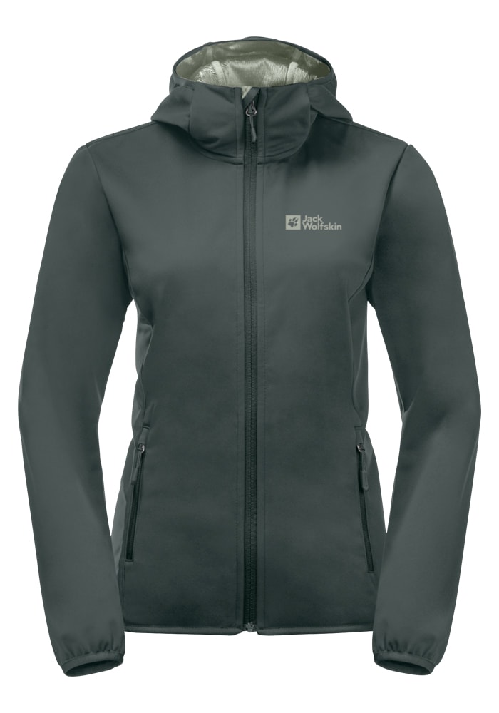 Jack Wolfskin Softshelljacke "WINDHAIN HOODY W", mit Kapuze