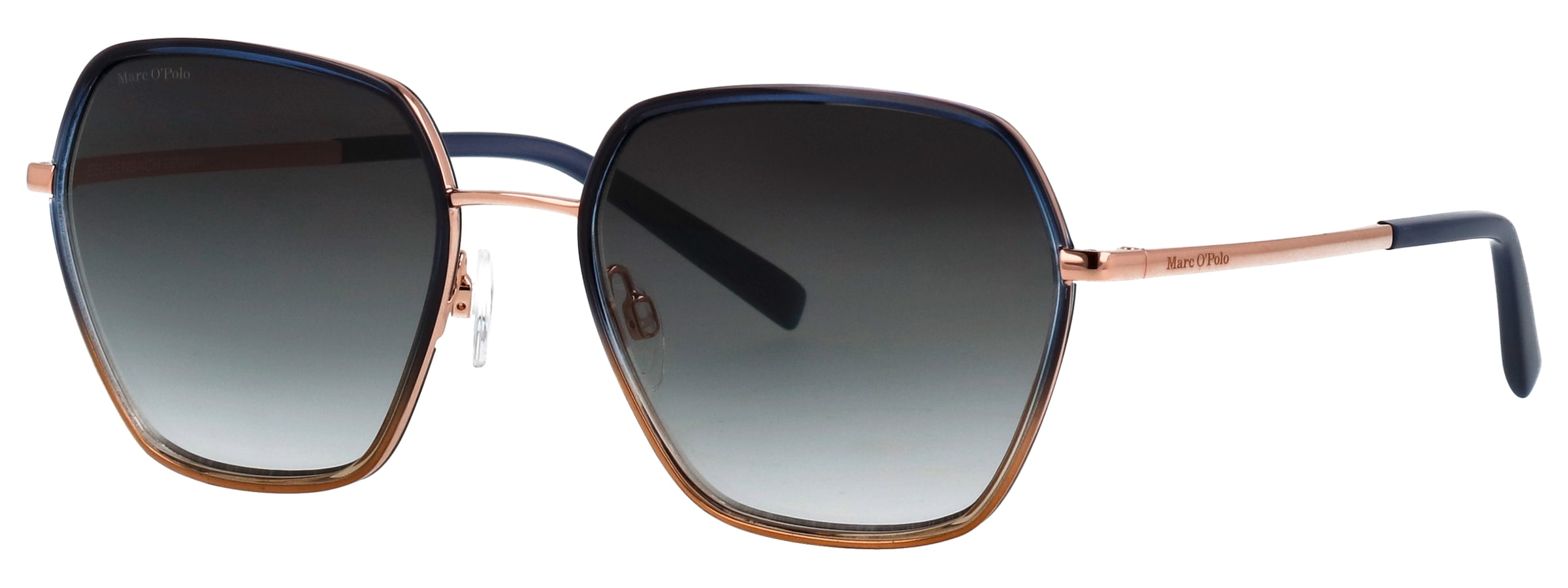 Marc O'Polo Sonnenbrille »Modell 505122« Form Hexagon, Logoschriftzug auf Bügel, Metallfassung