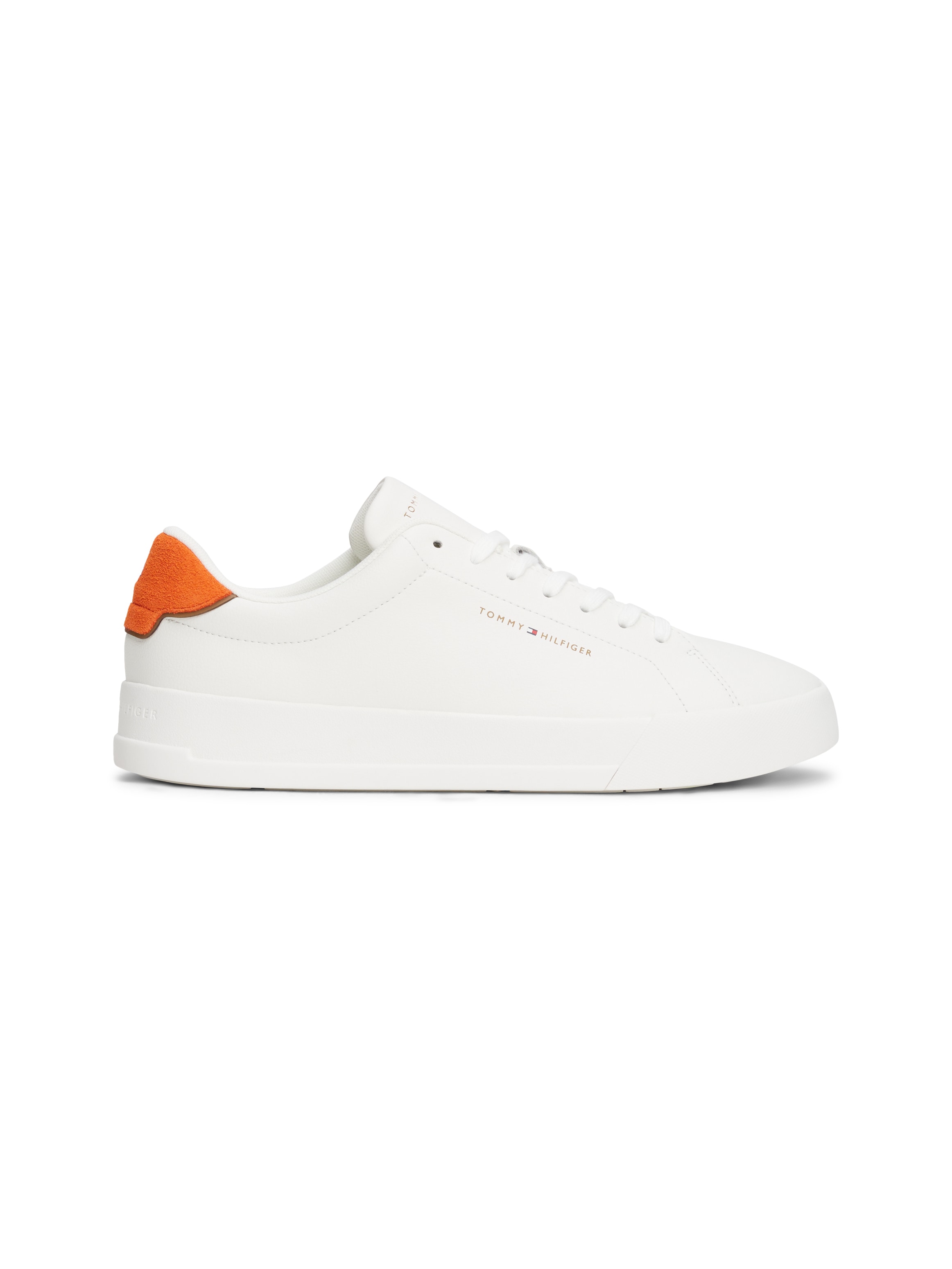 Tommy Hilfiger Sneaker »TH COURT LTH DETAIL ESS«, Freizeitschuh, Halbschuh, Schnürschuh mit seitlichem Logoschriftzug